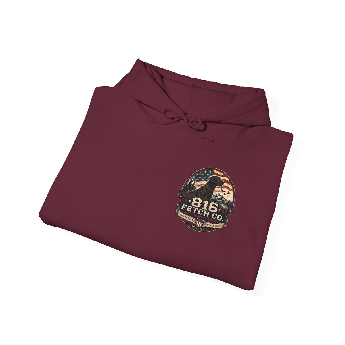 Patriotic Black Lab 816 Fetch Co. Sweatshirt- Comfort Colors