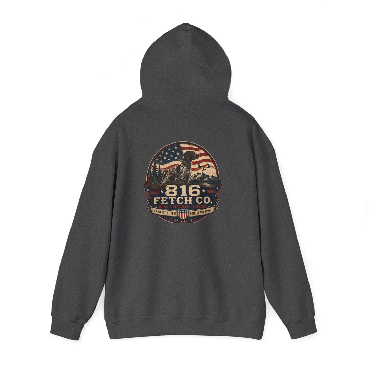 Patriotic GSP 816 Fetch Co. Hoodie - Comfort Colors