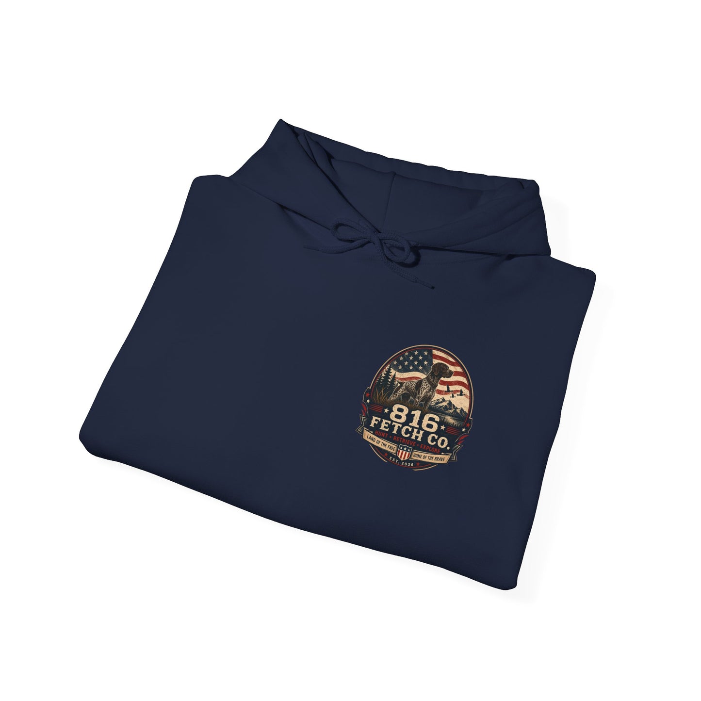 Patriotic GSP 816 Fetch Co. Hoodie - Comfort Colors