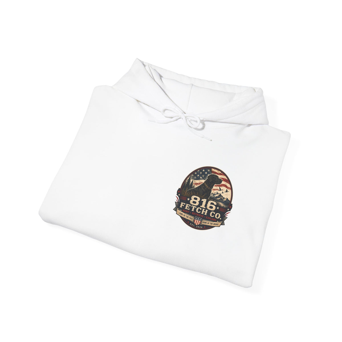 Patriotic Black Lab 816 Fetch Co. Sweatshirt- Comfort Colors