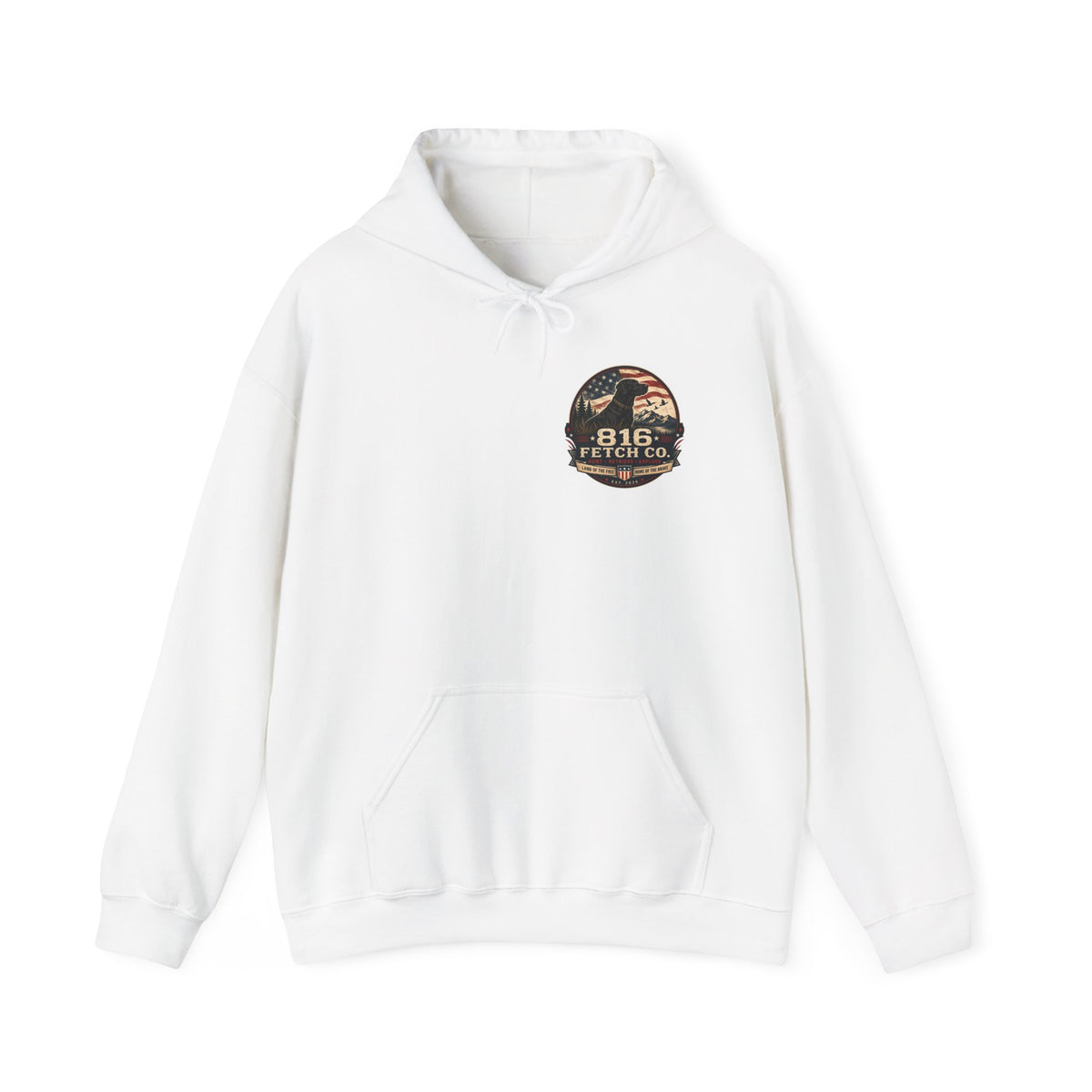 Patriotic Black Lab 816 Fetch Co. Sweatshirt- Comfort Colors