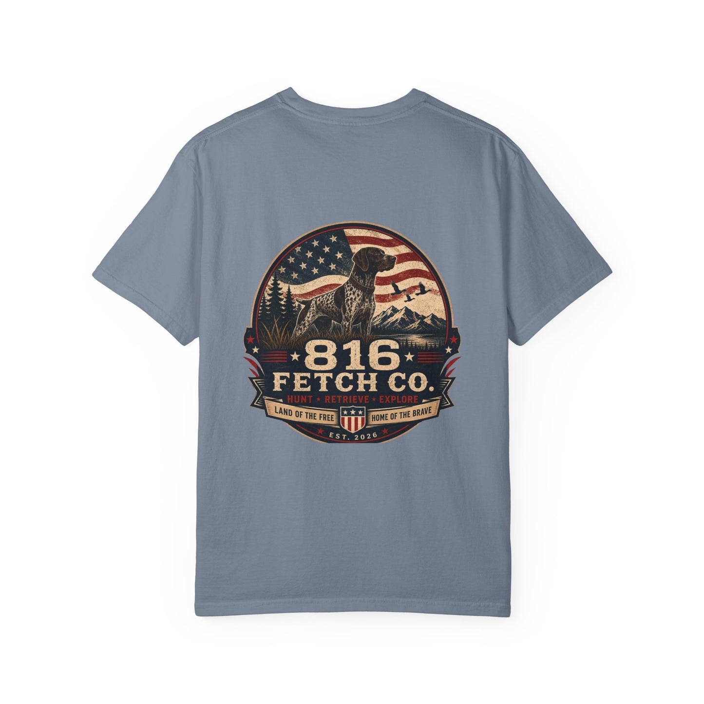 Patriotic GSP 816 Fetch Co. T-Shirt - Comfort Colors