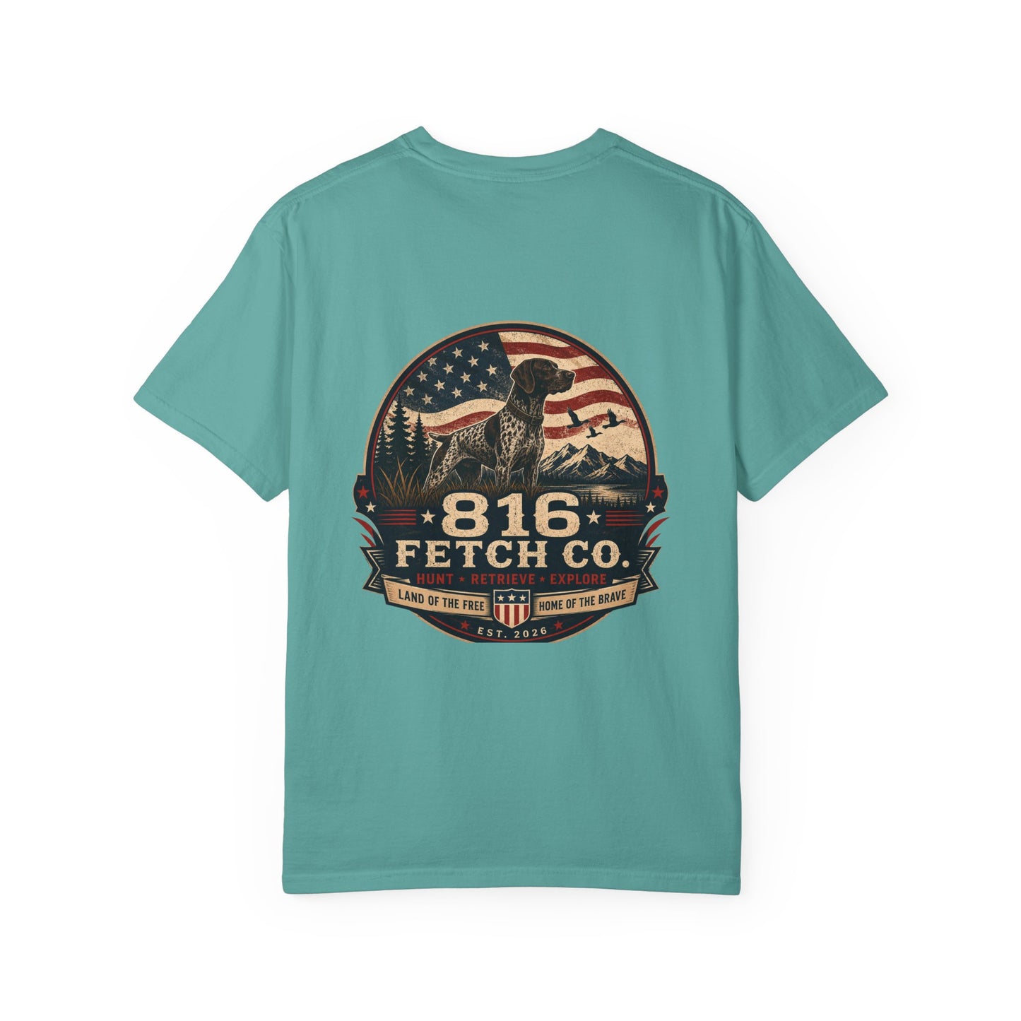 Patriotic GSP 816 Fetch Co. T-Shirt - Comfort Colors