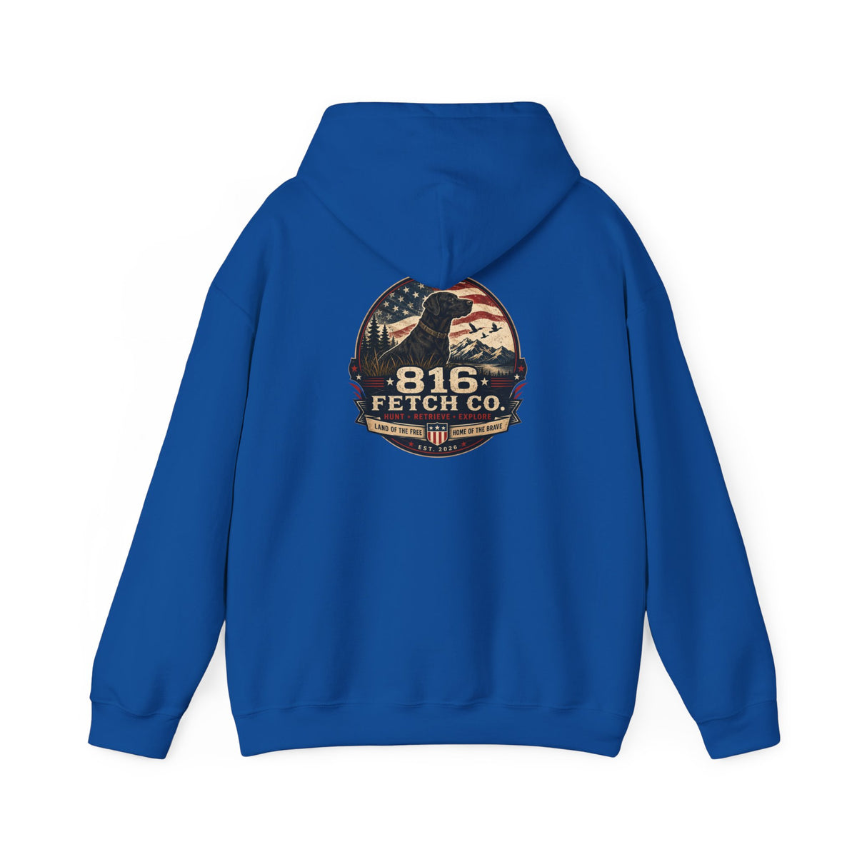 Patriotic Black Lab 816 Fetch Co. Sweatshirt- Comfort Colors