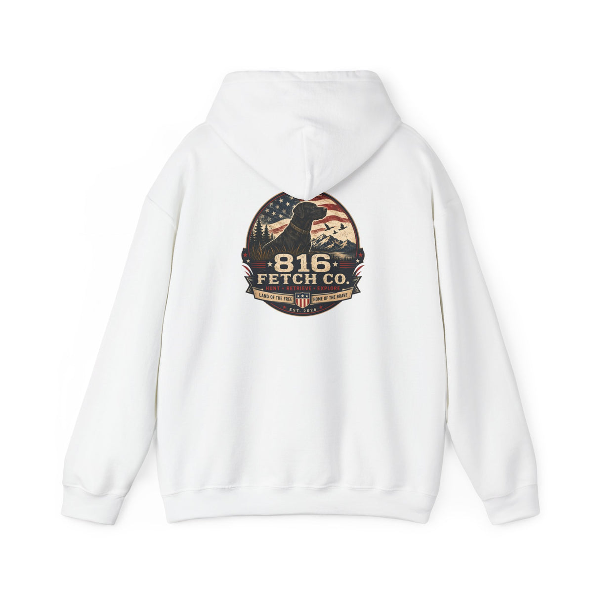 Patriotic Black Lab 816 Fetch Co. Sweatshirt- Comfort Colors