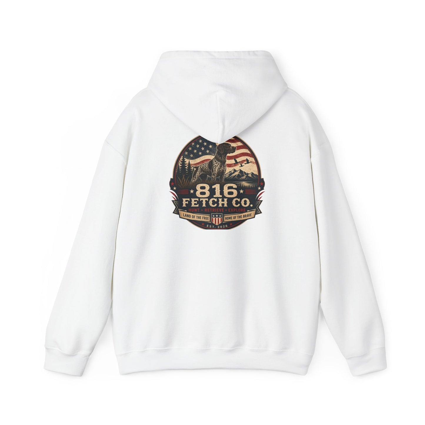 Patriotic GSP 816 Fetch Co. Hoodie - Comfort Colors