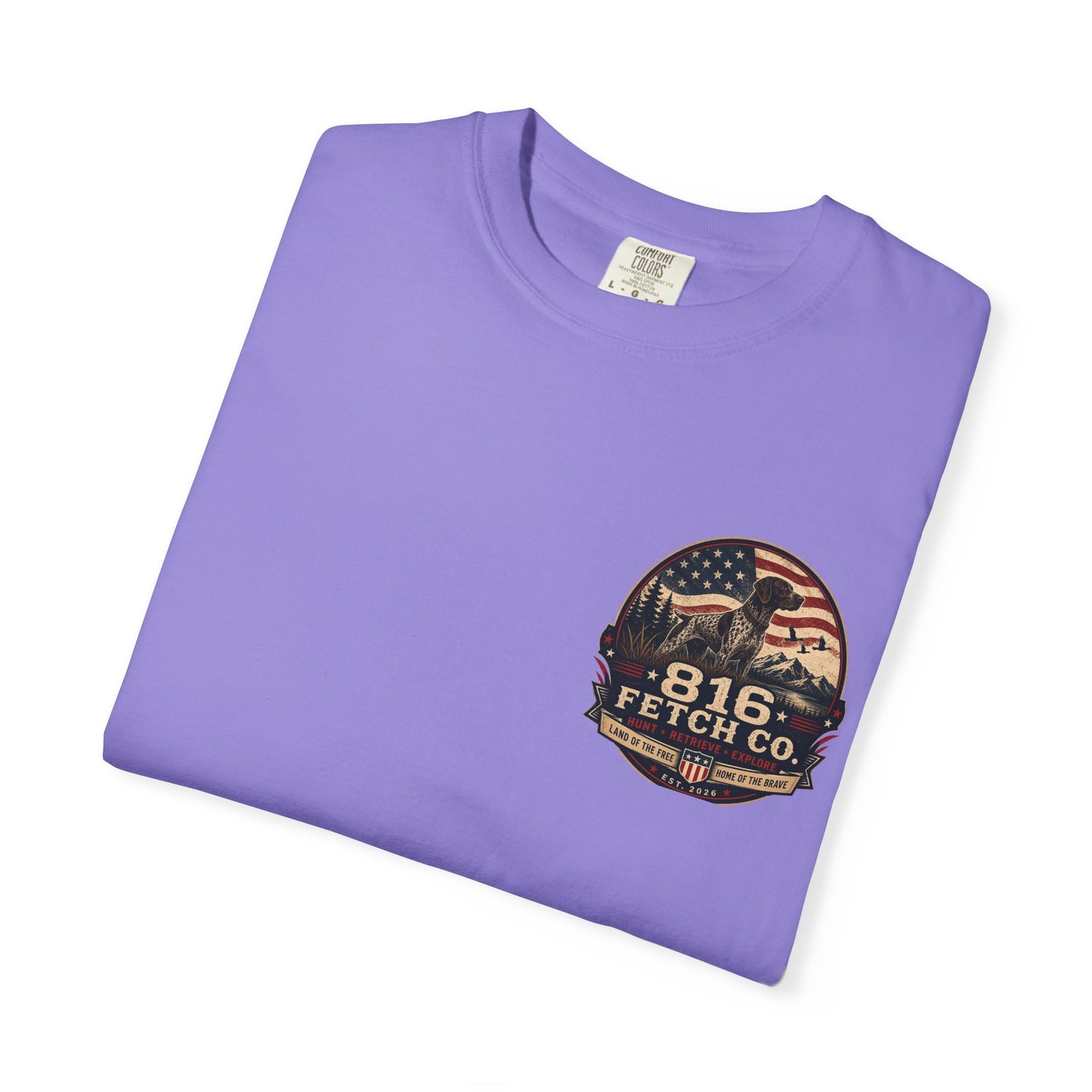 Patriotic GSP 816 Fetch Co. T-Shirt - Comfort Colors