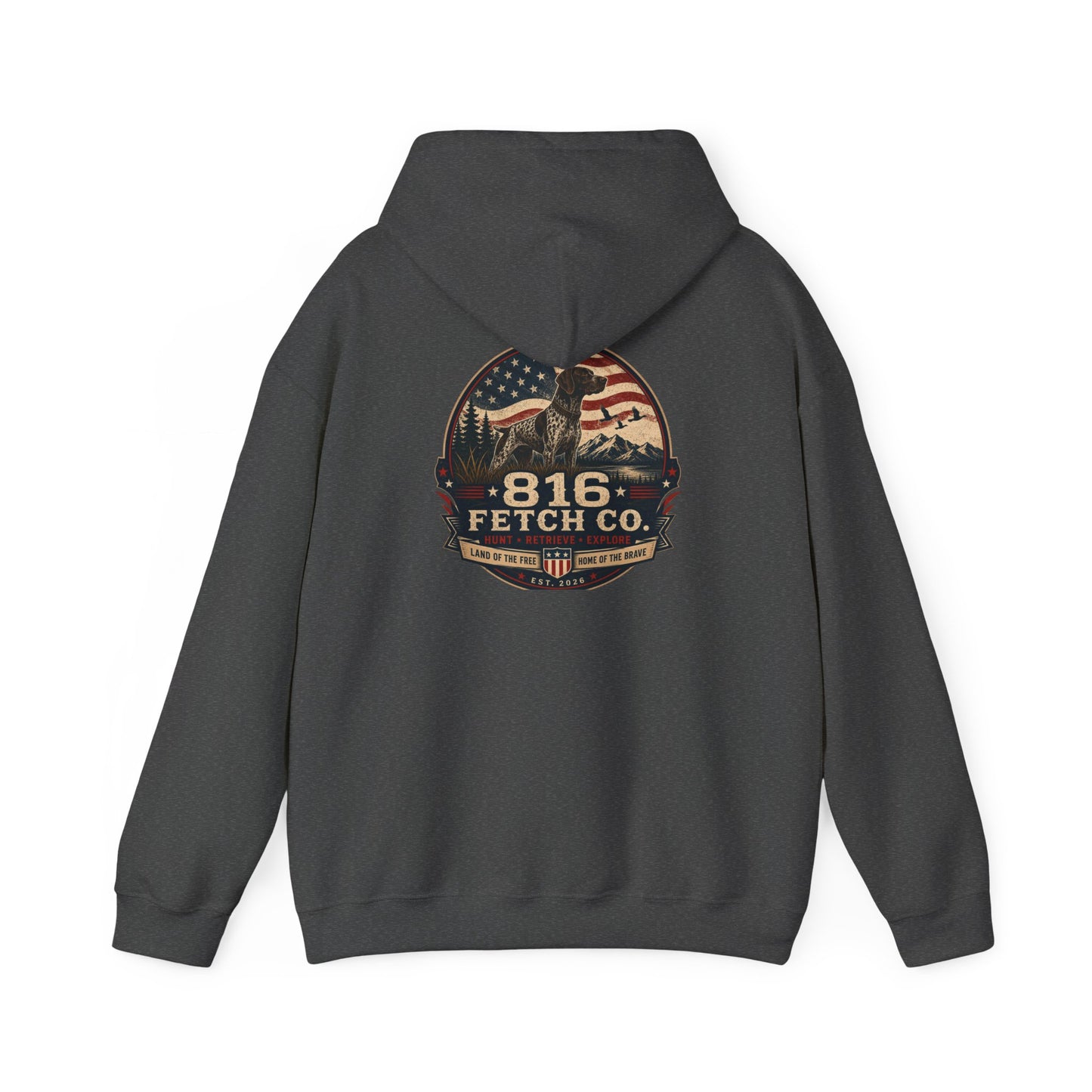 Patriotic GSP 816 Fetch Co. Hoodie - Comfort Colors