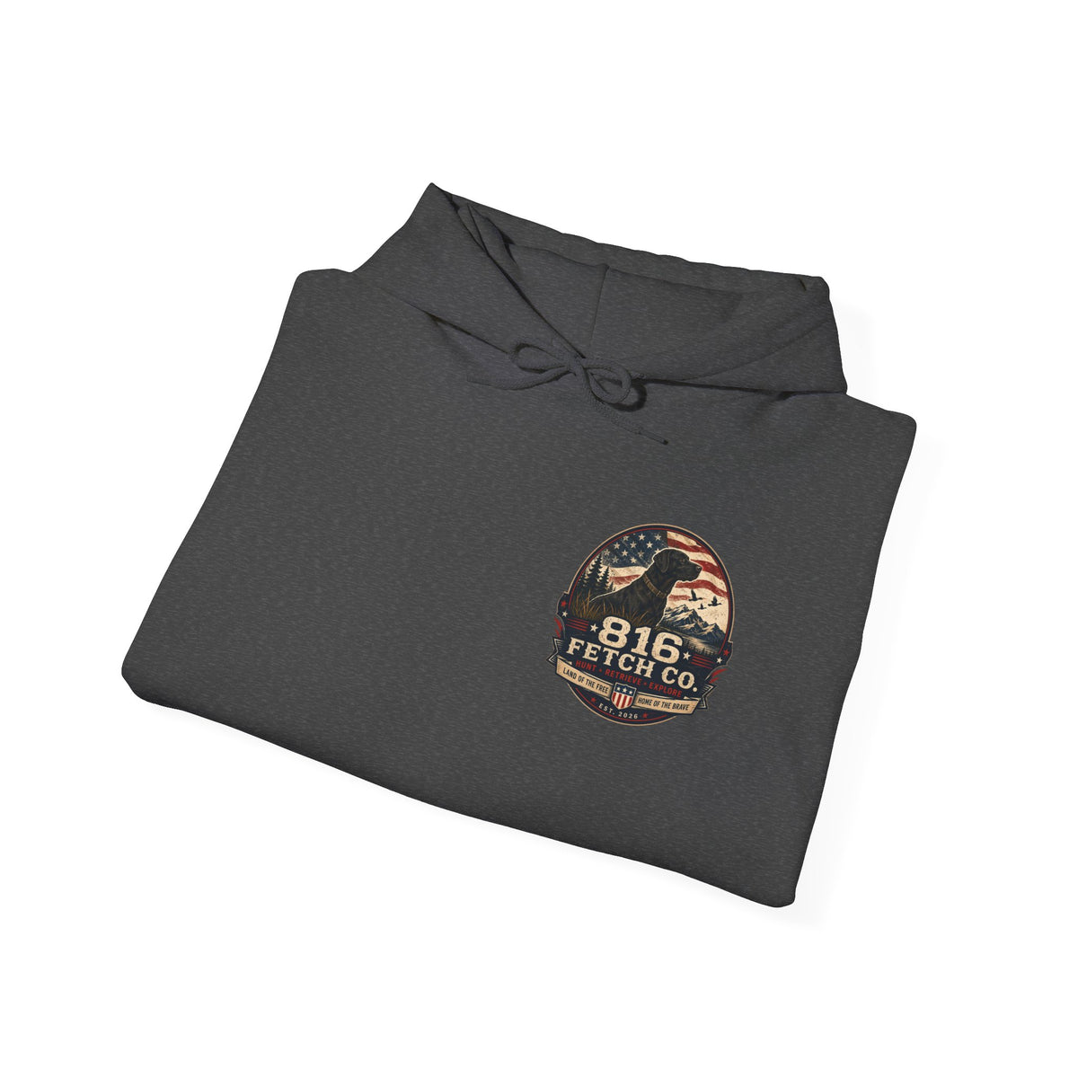 Patriotic Black Lab 816 Fetch Co. Sweatshirt- Comfort Colors