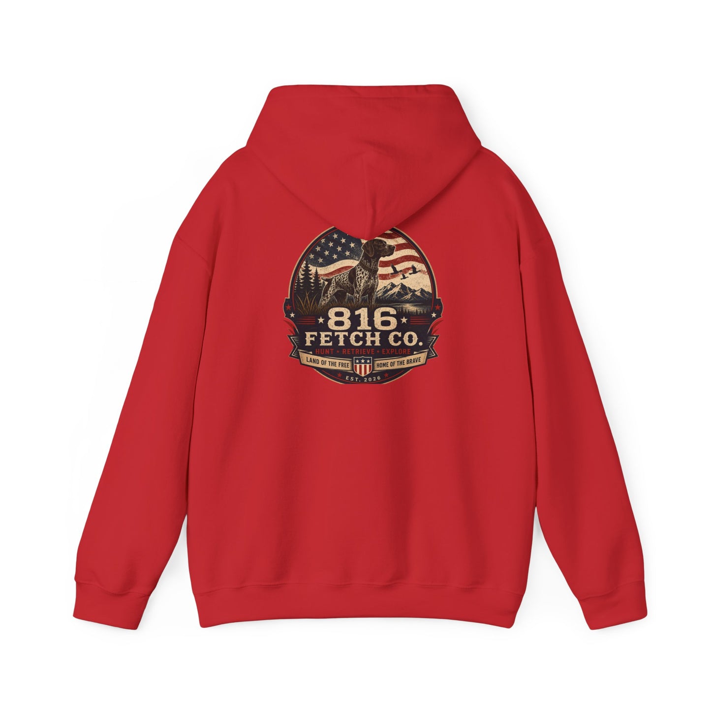 Patriotic GSP 816 Fetch Co. Hoodie - Comfort Colors