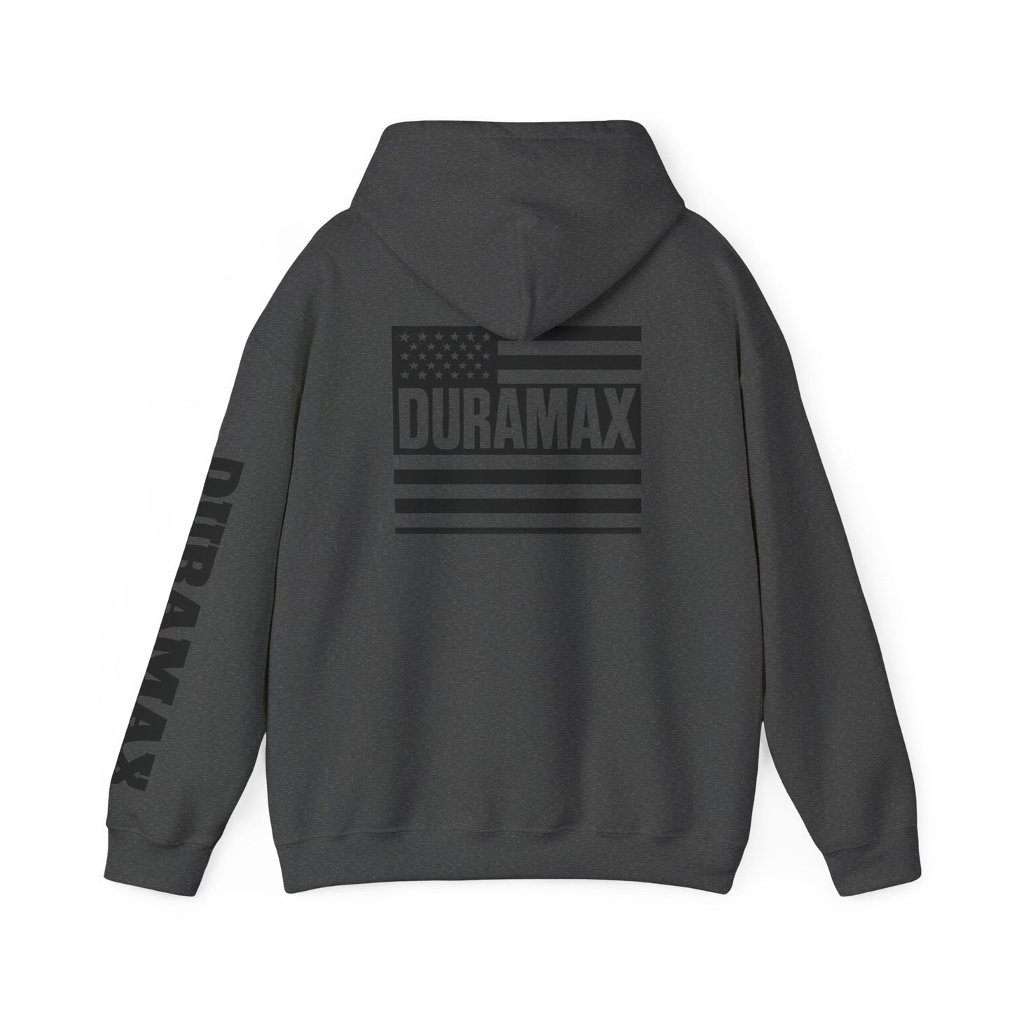 Duramax Flag Hoodie - Unisex Heavy Blend Sweatshirt, Perfect for Outdoor Activities, Casual Wear, Gifts for Truck Lovers, Patriotic [...]