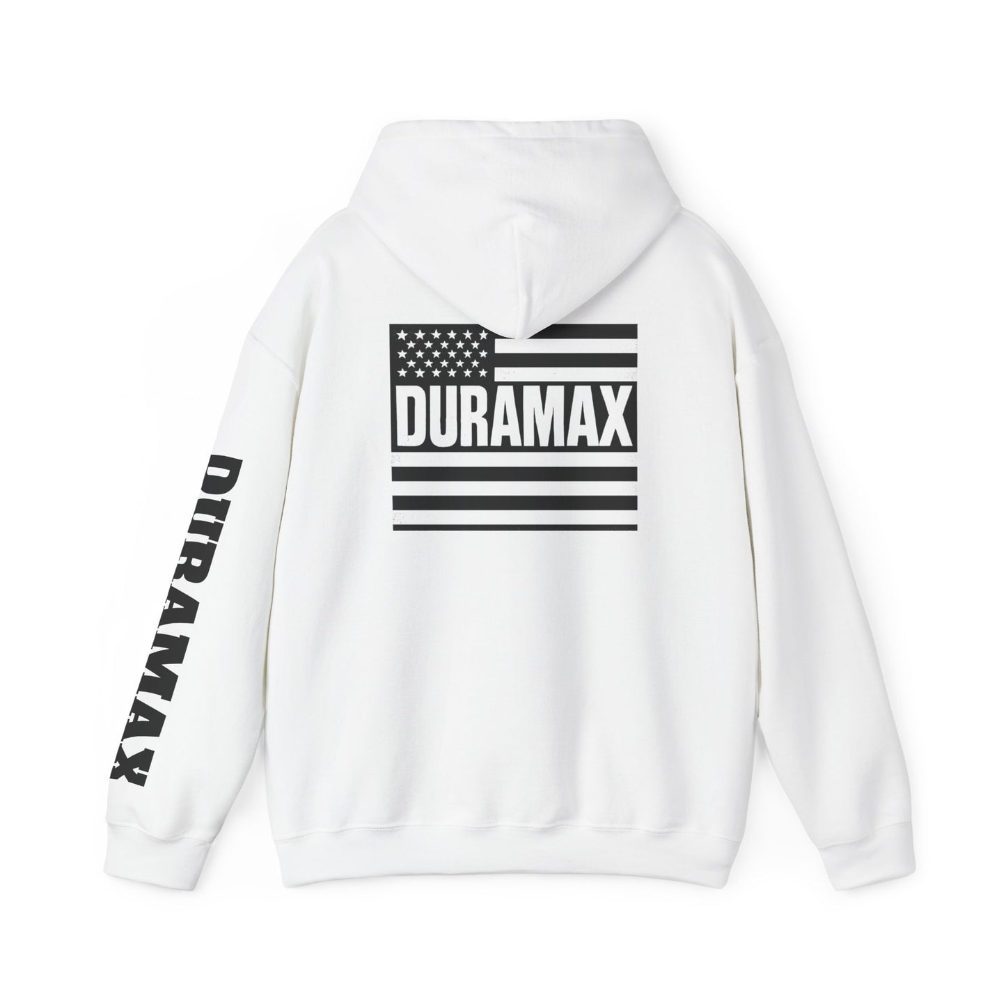 Duramax Flag Hoodie - Unisex Heavy Blend Sweatshirt, Perfect for Outdoor Activities, Casual Wear, Gifts for Truck Lovers, Patriotic [...]