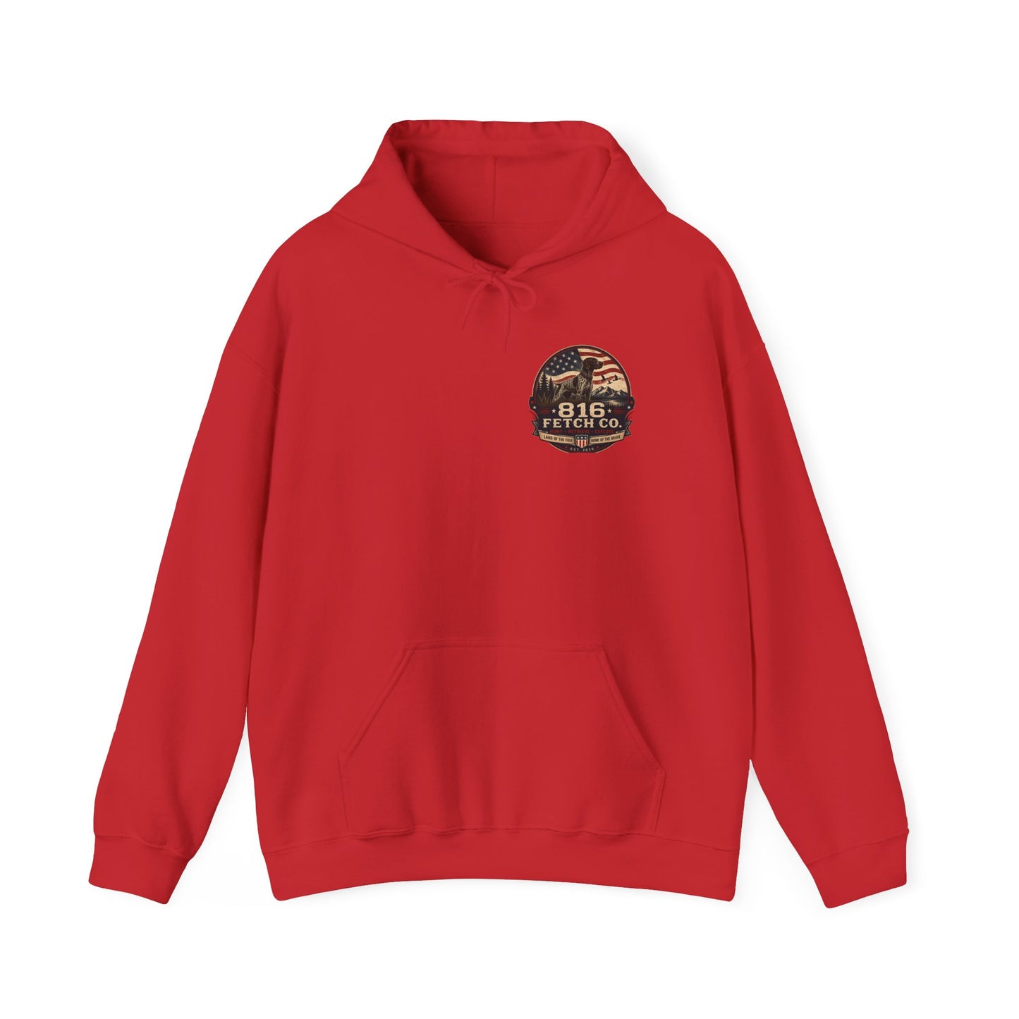 Patriotic GSP 816 Fetch Co. Hoodie - Comfort Colors