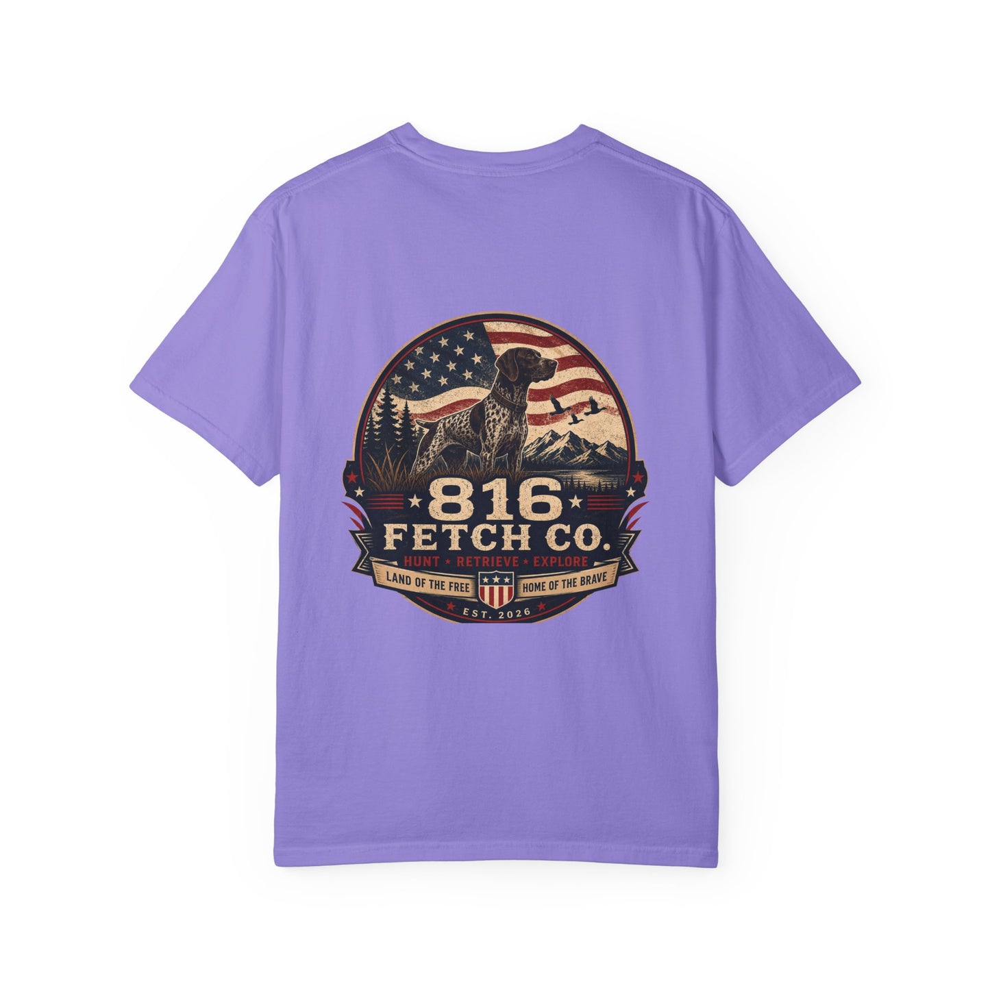 Patriotic GSP 816 Fetch Co. T-Shirt - Comfort Colors