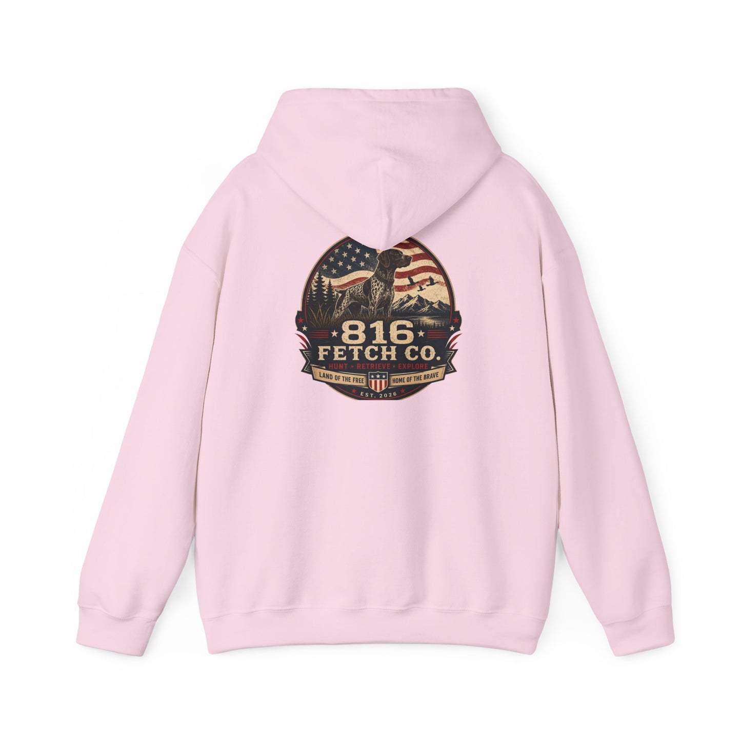Patriotic GSP 816 Fetch Co. Hoodie - Comfort Colors