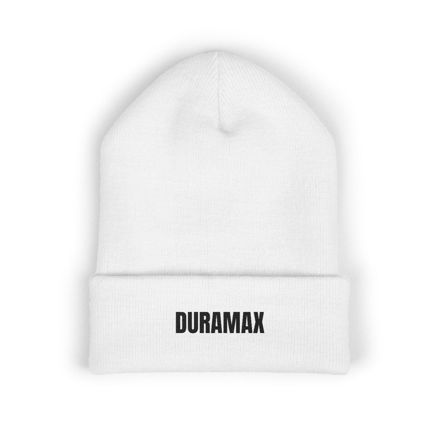 Classic Cuffed Beanie with Duramax Embroidery | Cozy Winter Beanie, Stylish Knit Cap, Perfect Gift for Him, Outdoor Accessory, Trendy