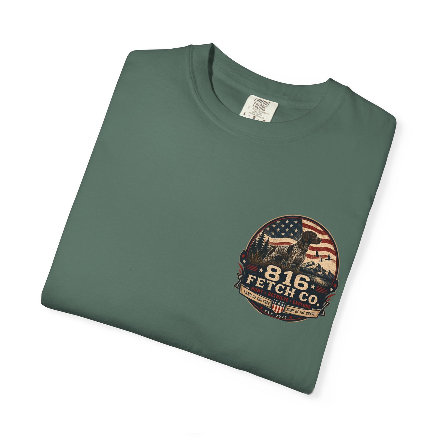 Patriotic GSP 816 Fetch Co. T-Shirt - Comfort Colors