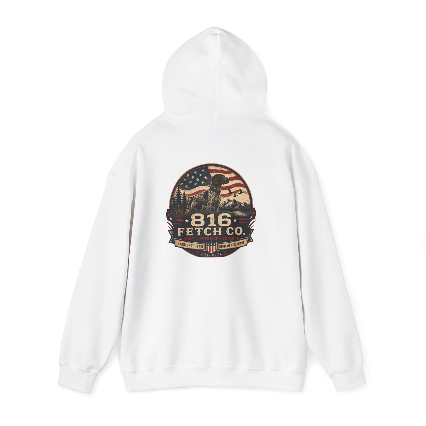 Patriotic GSP 816 Fetch Co. Hoodie - Comfort Colors