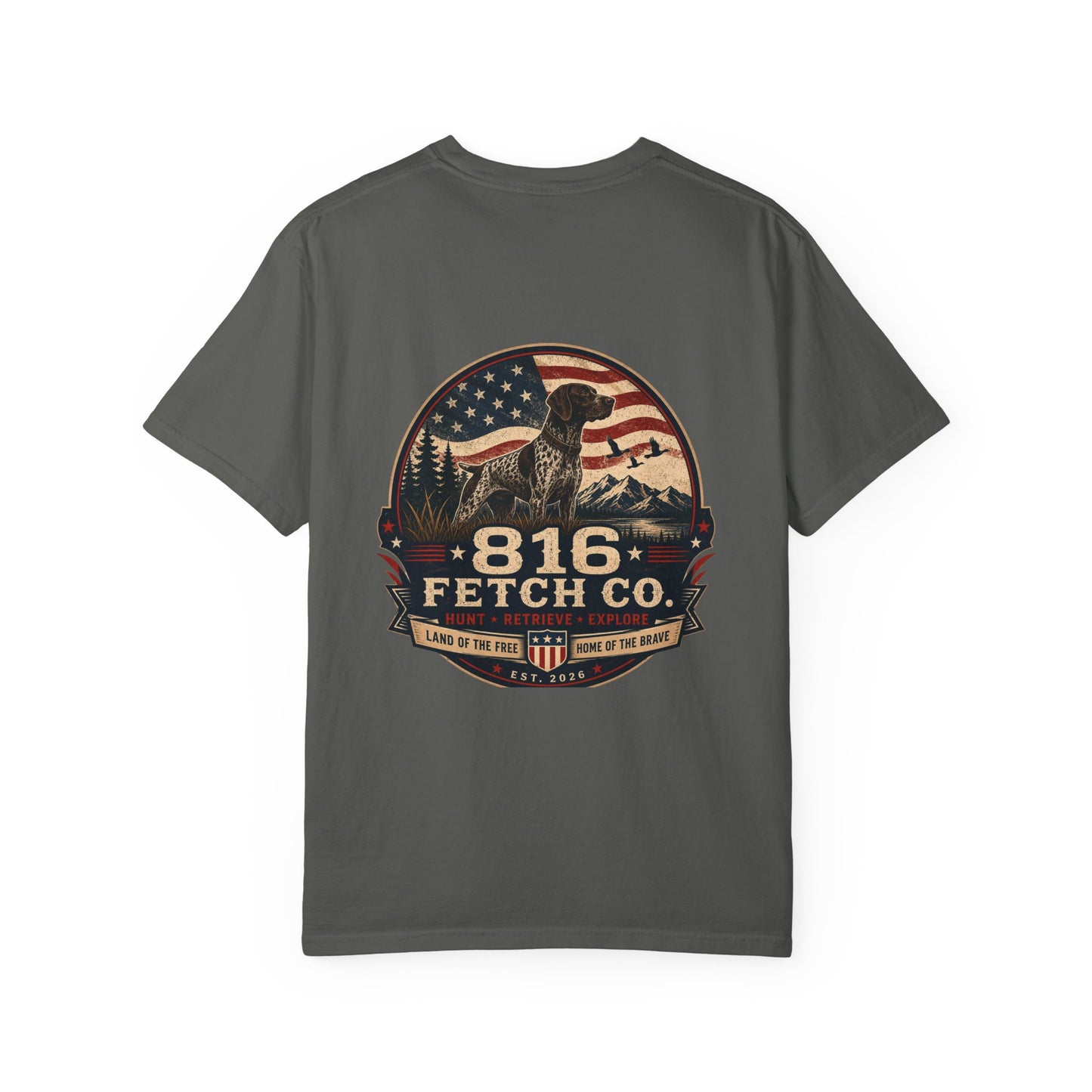 Patriotic GSP 816 Fetch Co. T-Shirt - Comfort Colors