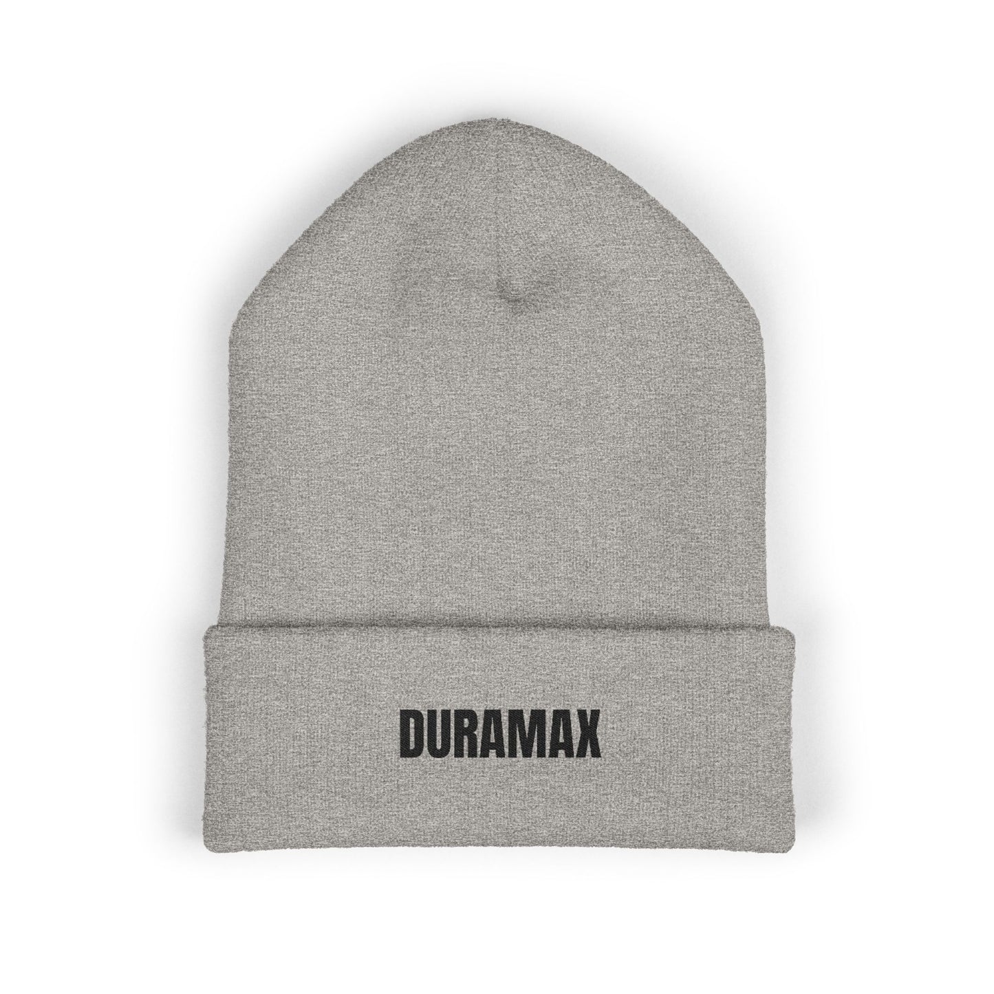 Classic Cuffed Beanie with Duramax Embroidery | Cozy Winter Beanie, Stylish Knit Cap, Perfect Gift for Him, Outdoor Accessory, Trendy