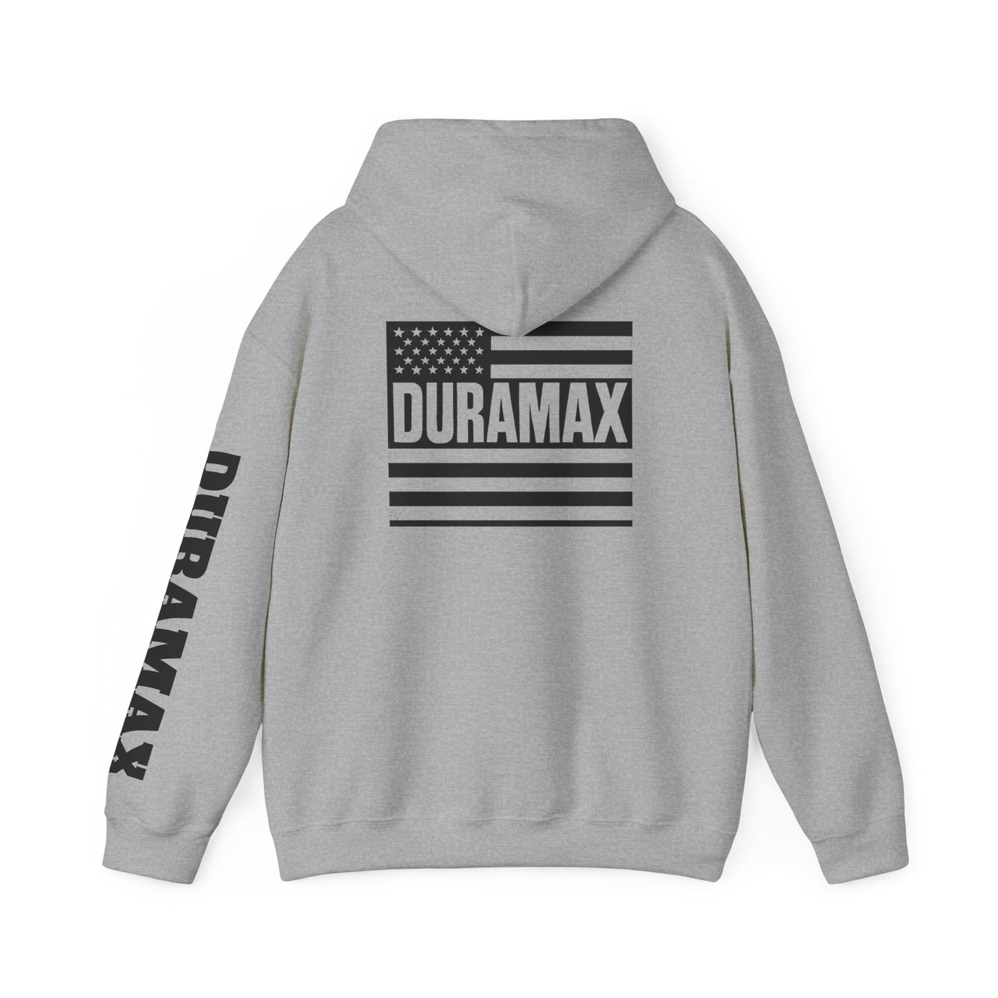 Duramax Flag Hoodie - Unisex Heavy Blend Sweatshirt, Perfect for Outdoor Activities, Casual Wear, Gifts for Truck Lovers, Patriotic [...]