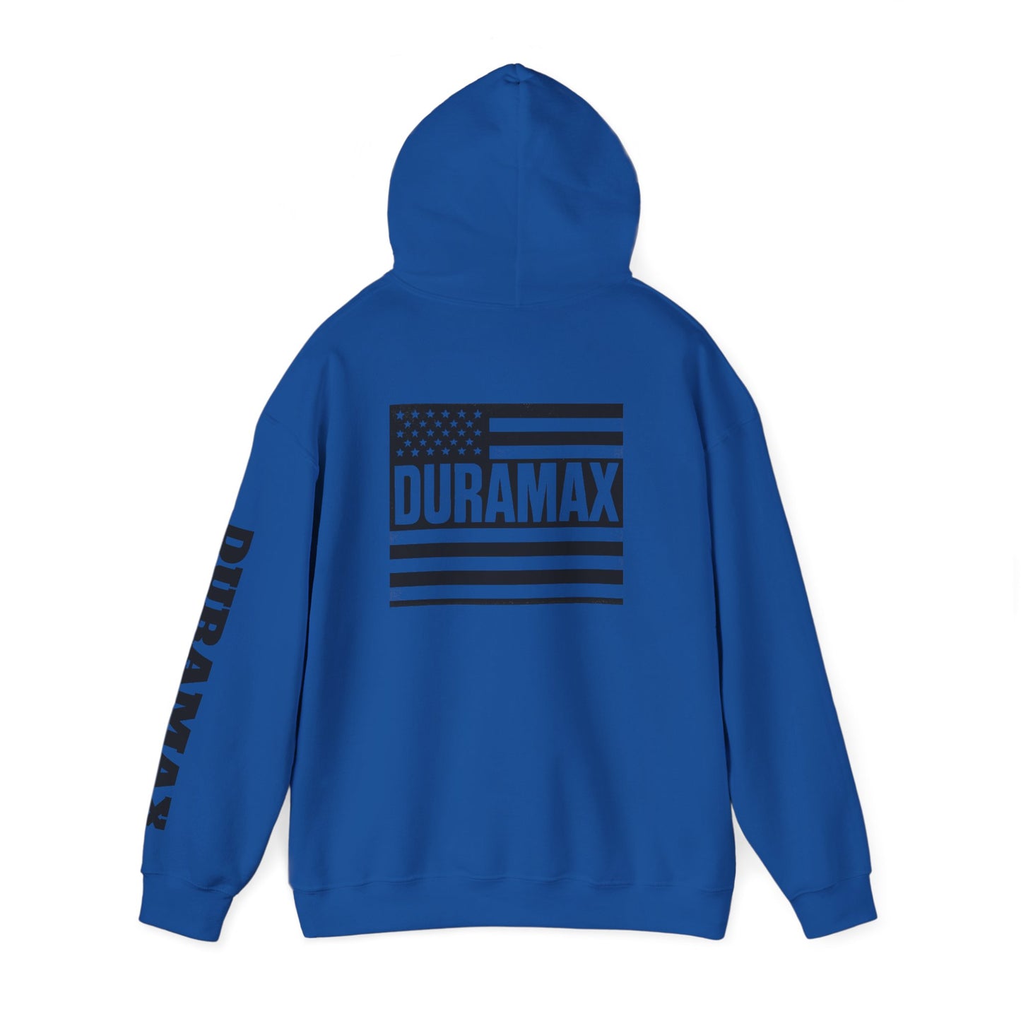Duramax Flag Hoodie - Unisex Heavy Blend Sweatshirt, Perfect for Outdoor Activities, Casual Wear, Gifts for Truck Lovers, Patriotic [...]
