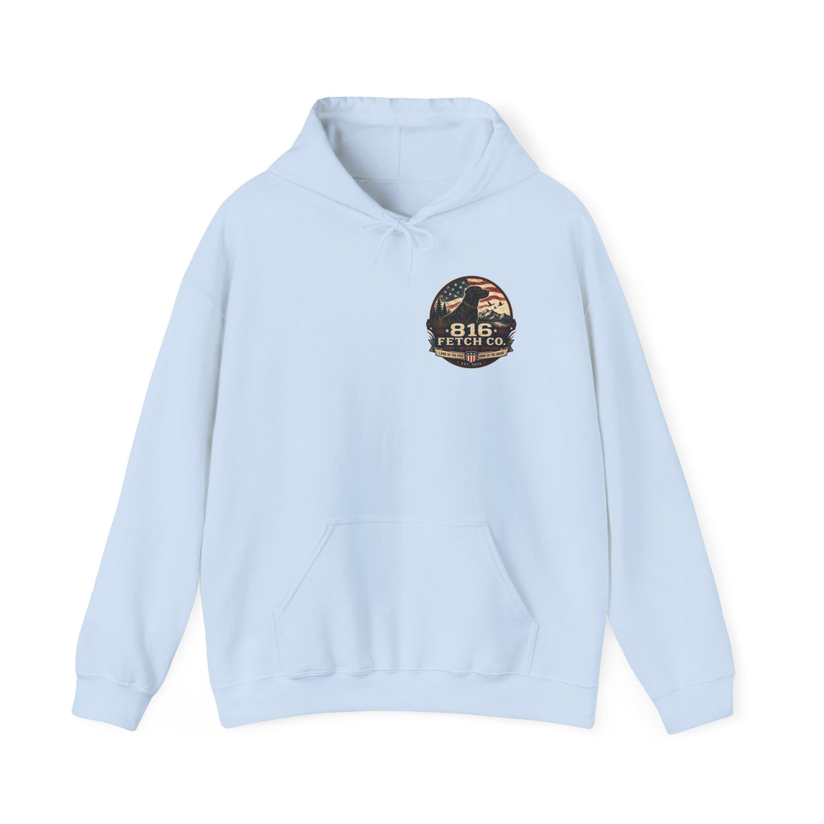 Patriotic Black Lab 816 Fetch Co. Sweatshirt- Comfort Colors