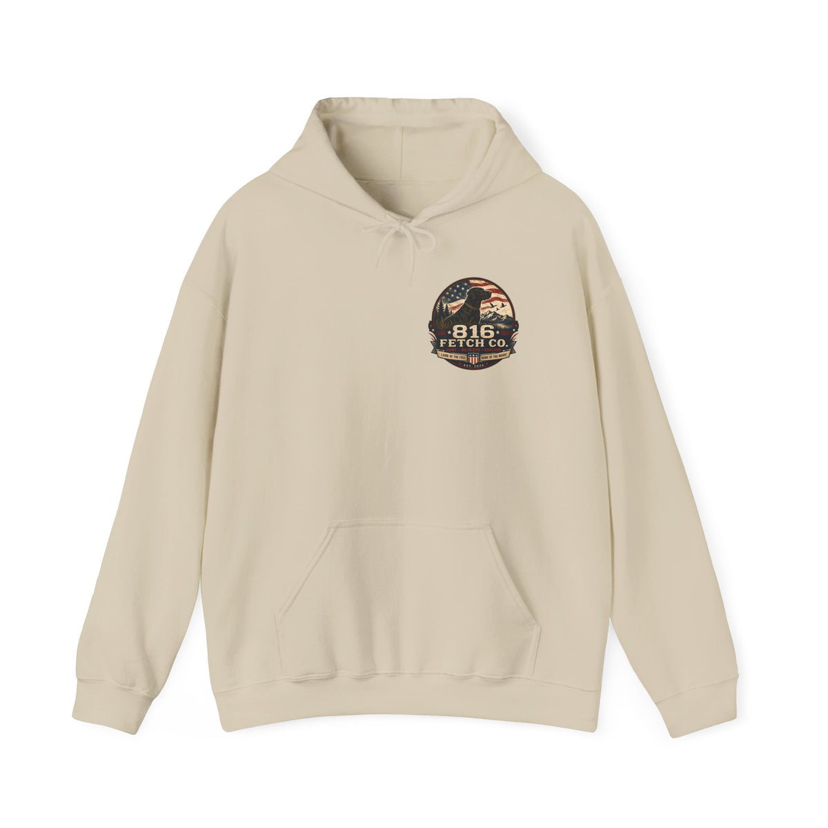 Patriotic Black Lab 816 Fetch Co. Sweatshirt- Comfort Colors