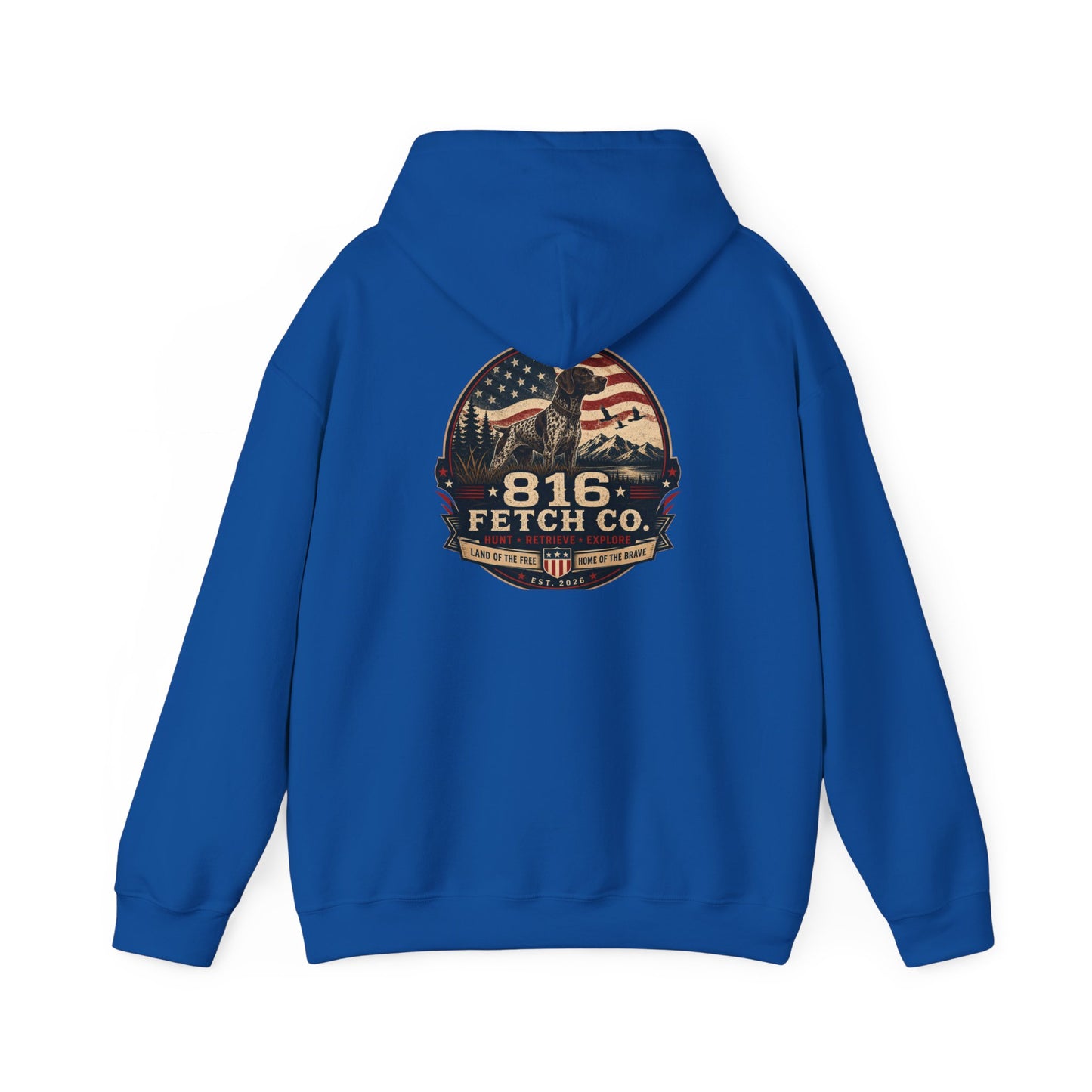 Patriotic GSP 816 Fetch Co. Hoodie - Comfort Colors