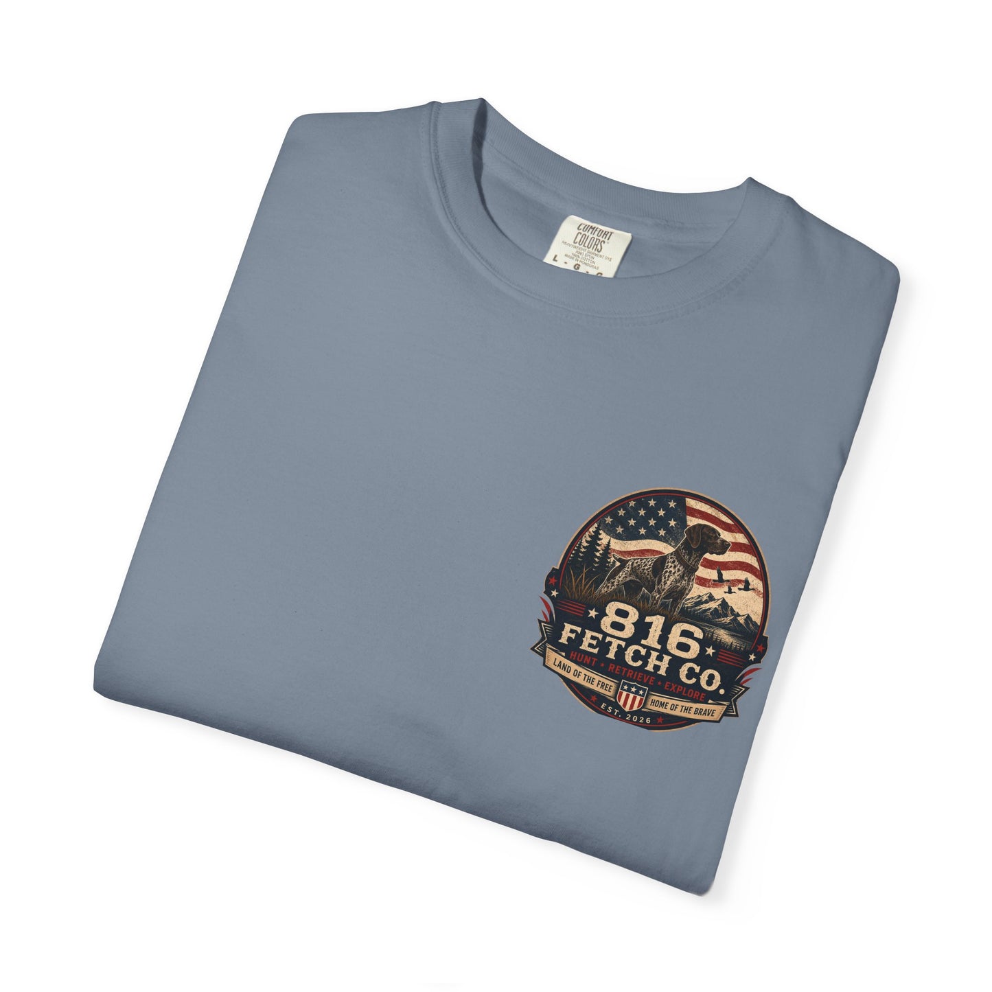 Patriotic GSP 816 Fetch Co. T-Shirt - Comfort Colors