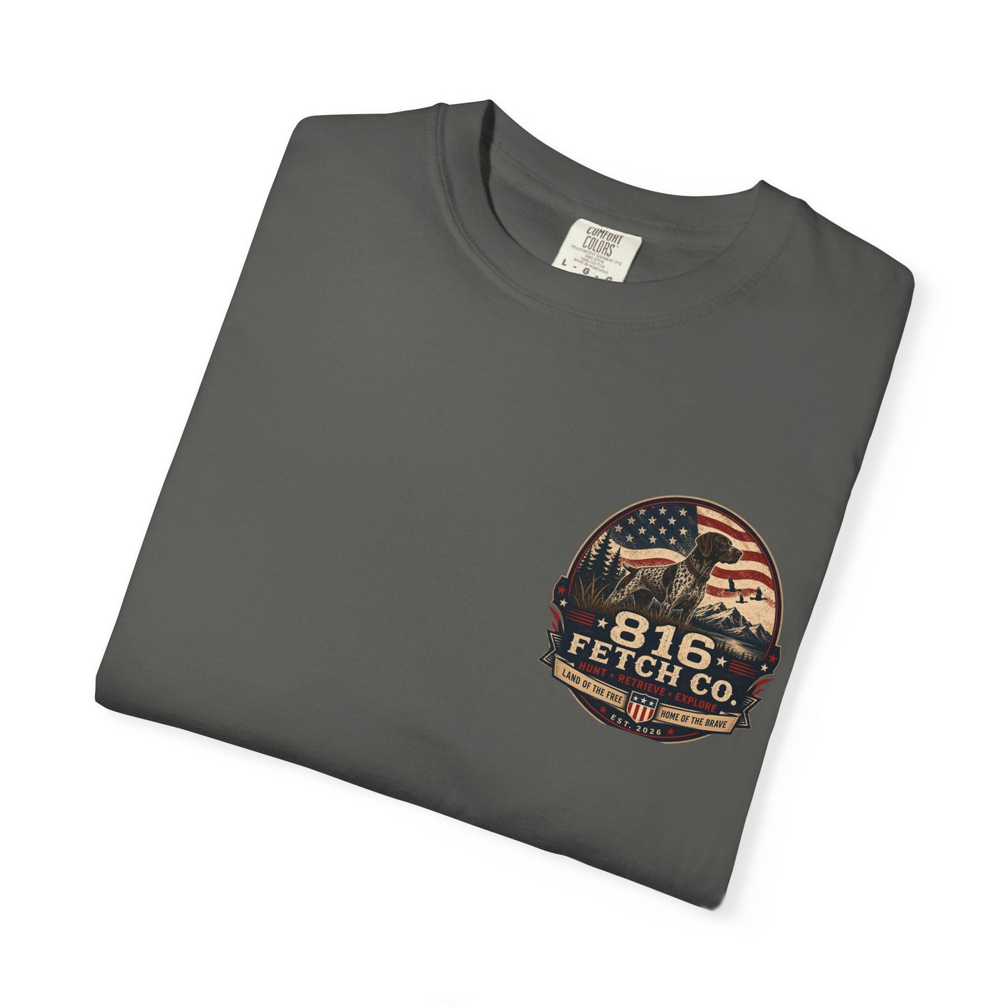 Patriotic GSP 816 Fetch Co. T-Shirt - Comfort Colors