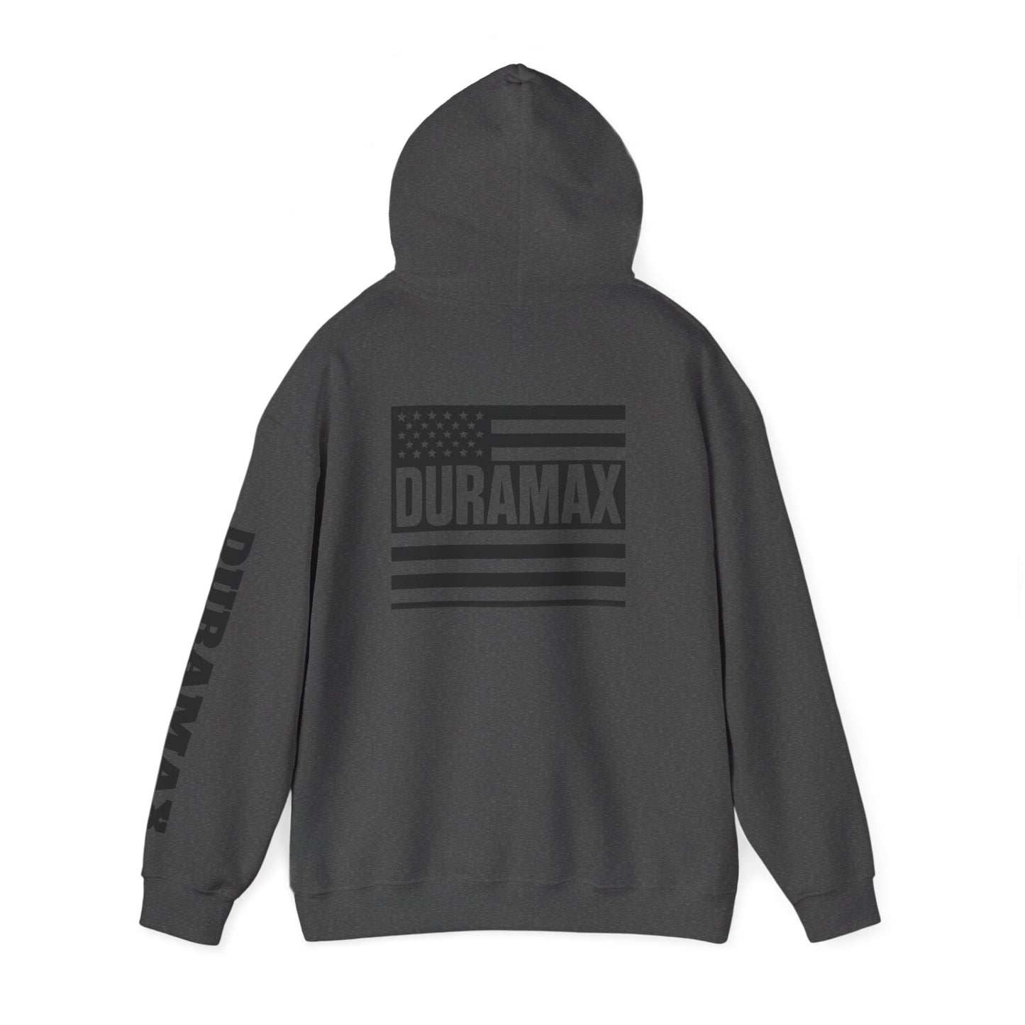 Duramax Flag Hoodie - Unisex Heavy Blend Sweatshirt, Perfect for Outdoor Activities, Casual Wear, Gifts for Truck Lovers, Patriotic [...]