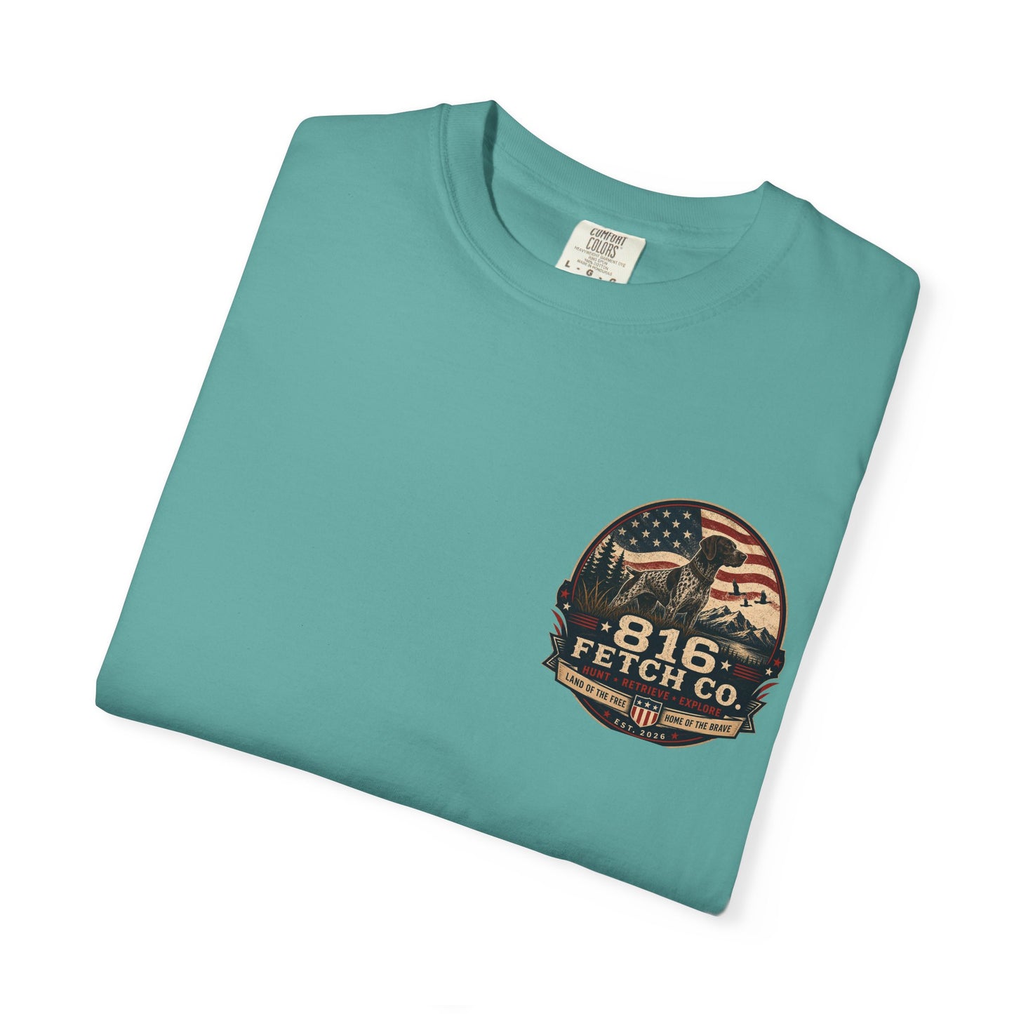 Patriotic GSP 816 Fetch Co. T-Shirt - Comfort Colors