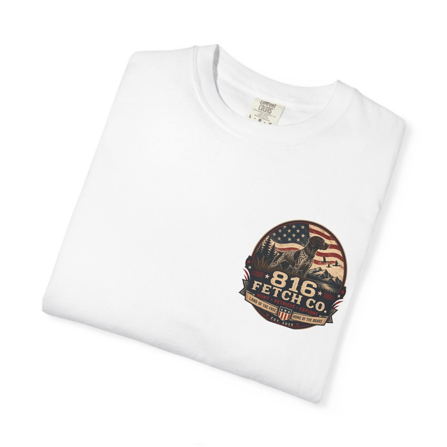Patriotic GSP 816 Fetch Co. T-Shirt - Comfort Colors