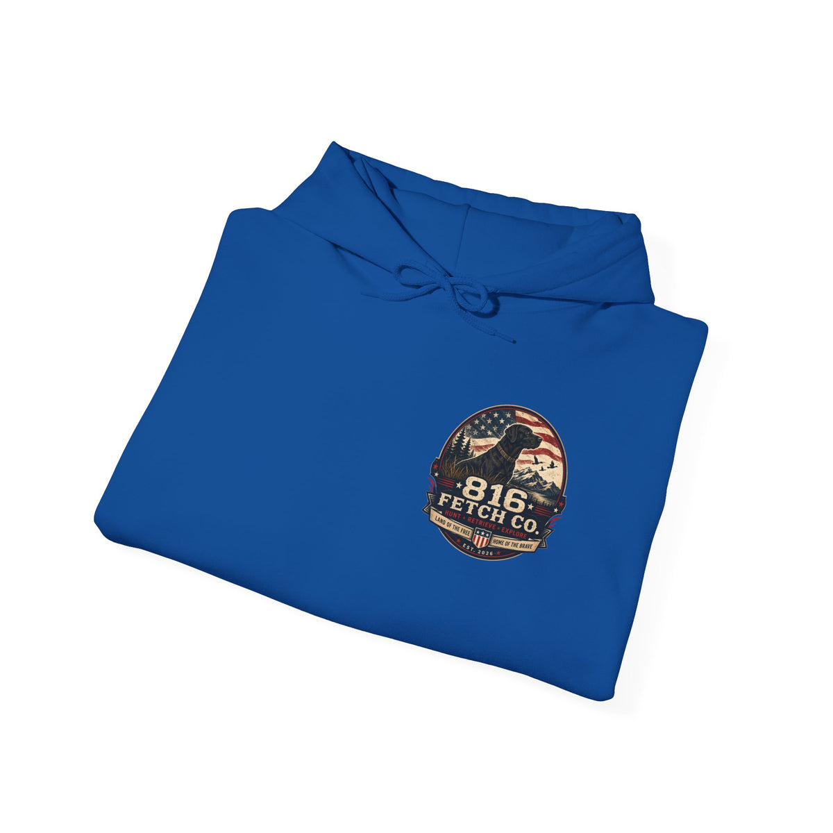 Patriotic Black Lab 816 Fetch Co. Sweatshirt- Comfort Colors