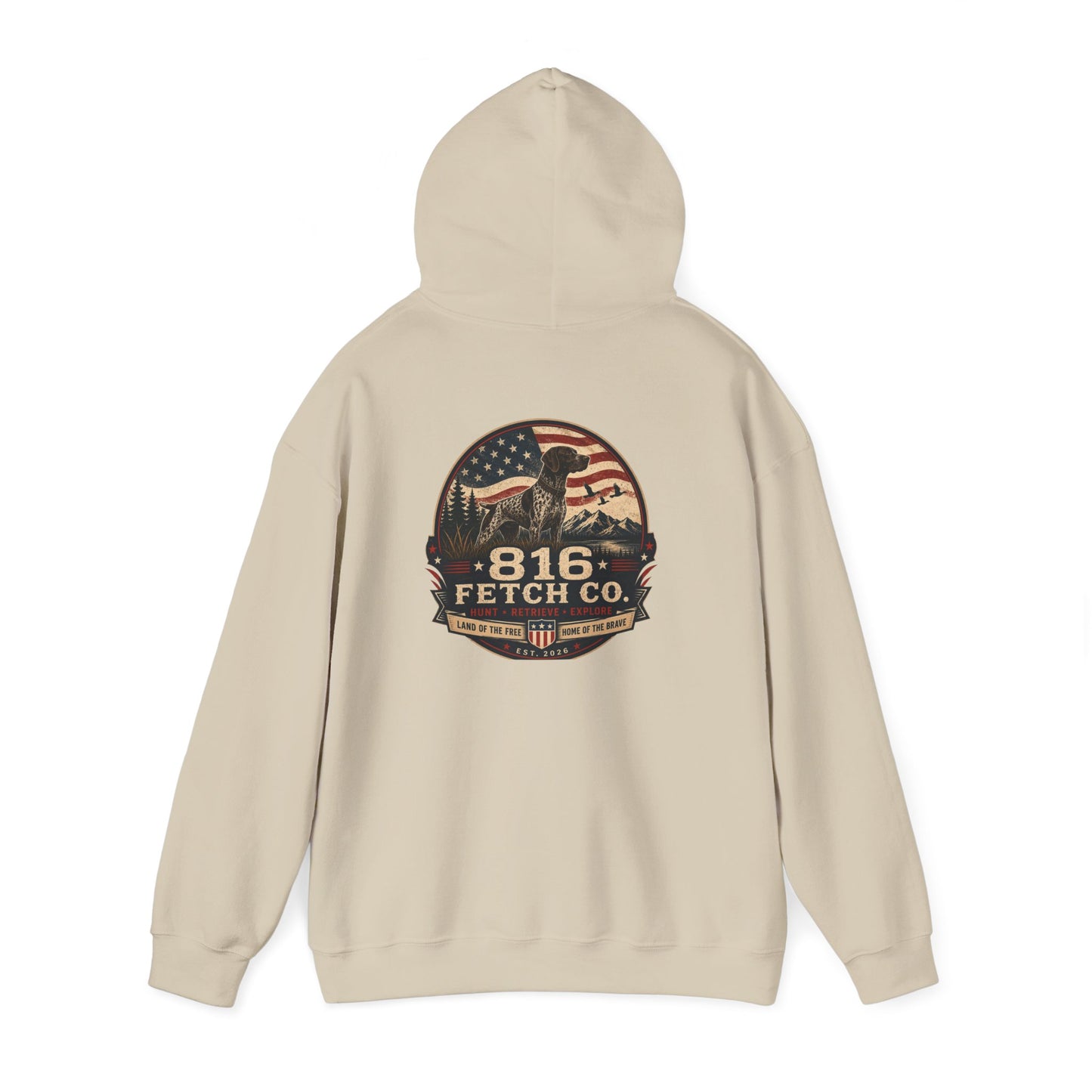 Patriotic GSP 816 Fetch Co. Hoodie - Comfort Colors