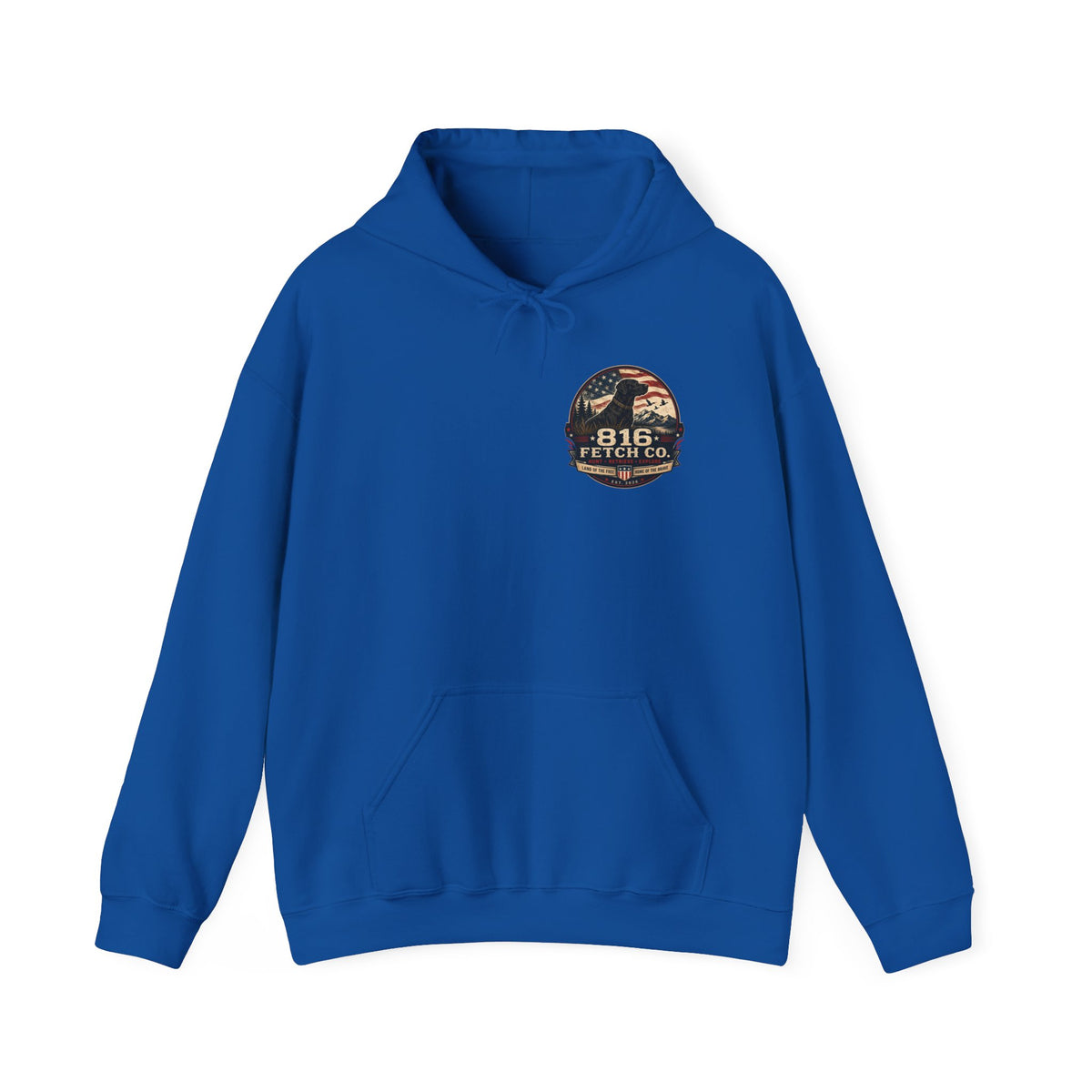 Patriotic Black Lab 816 Fetch Co. Sweatshirt- Comfort Colors