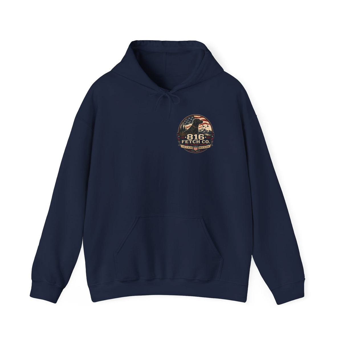 Patriotic Black Lab 816 Fetch Co. Sweatshirt- Comfort Colors