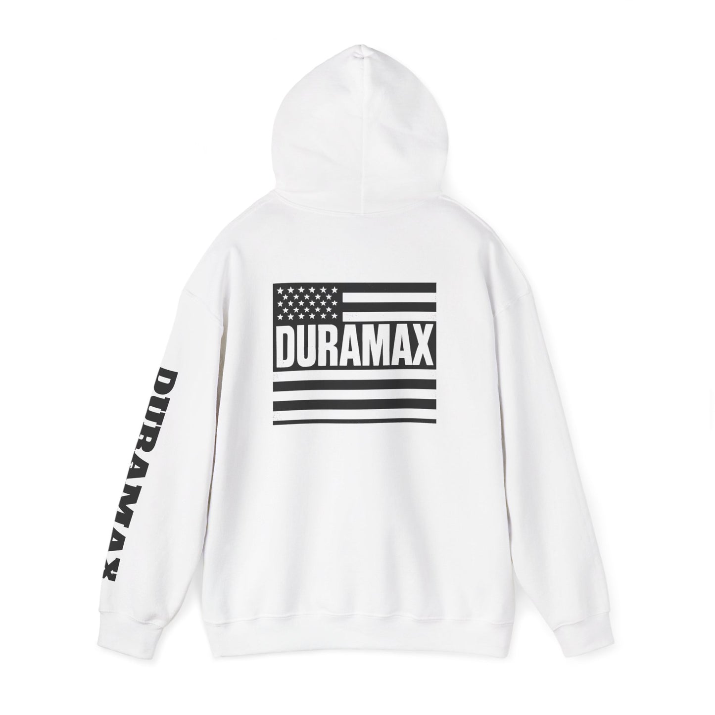 Duramax Flag Hoodie - Unisex Heavy Blend Sweatshirt, Perfect for Outdoor Activities, Casual Wear, Gifts for Truck Lovers, Patriotic [...]