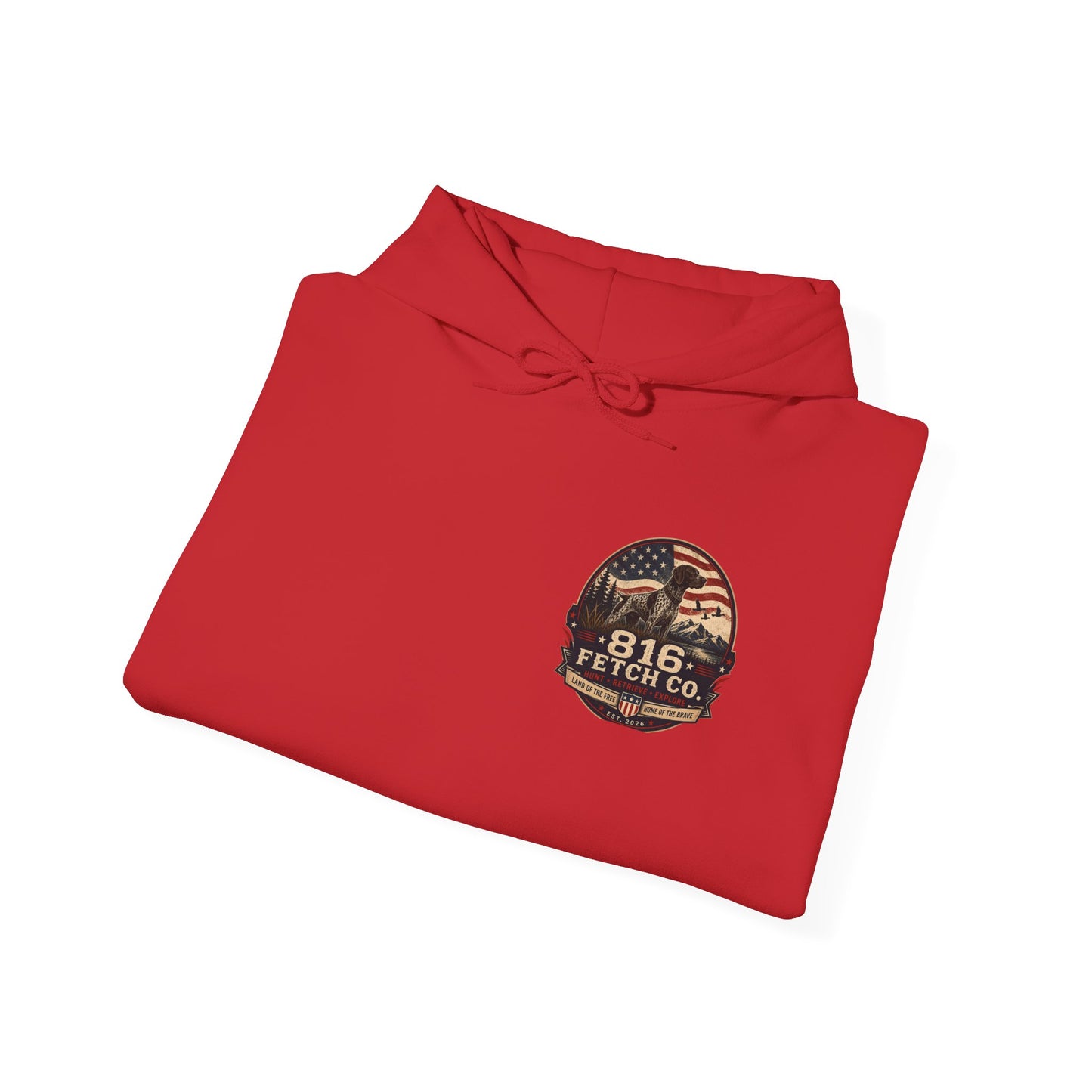 Patriotic GSP 816 Fetch Co. Hoodie - Comfort Colors