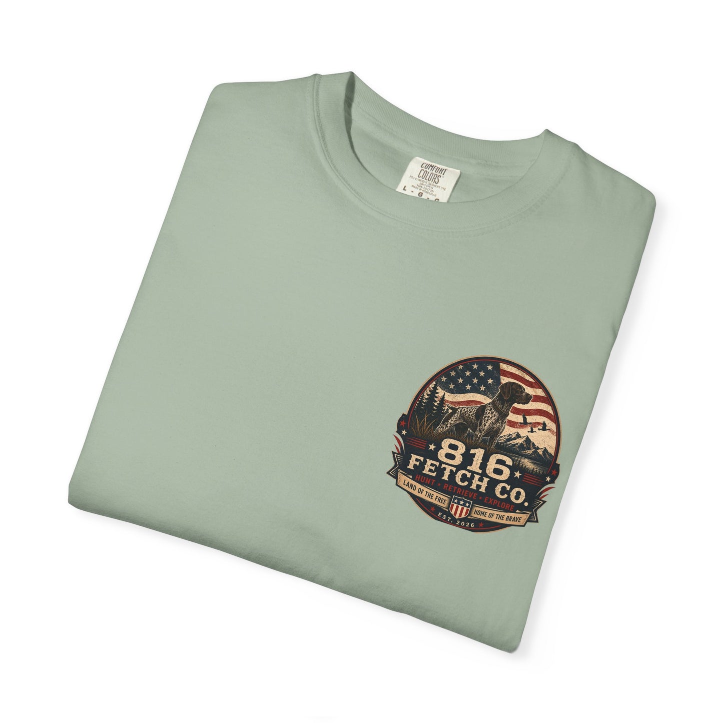 Patriotic GSP 816 Fetch Co. T-Shirt - Comfort Colors