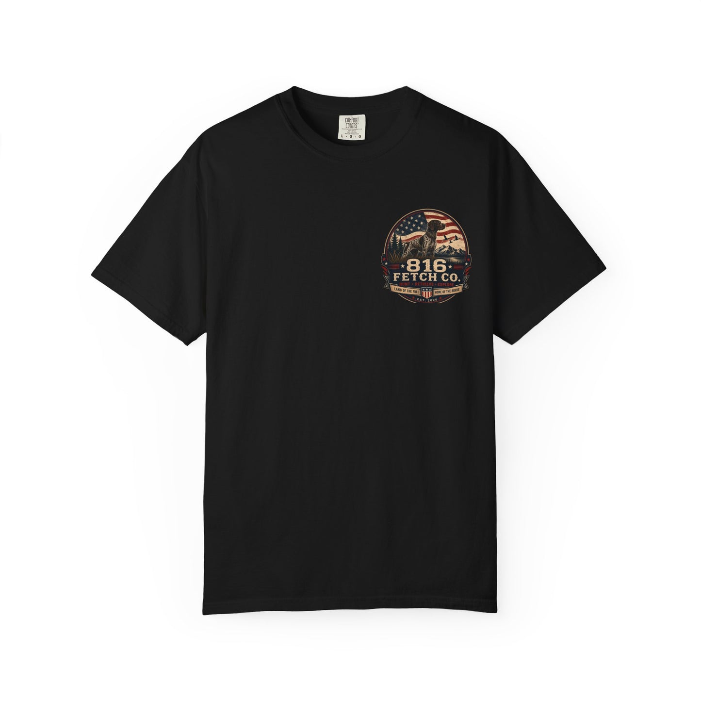 Patriotic GSP 816 Fetch Co. T-Shirt - Comfort Colors