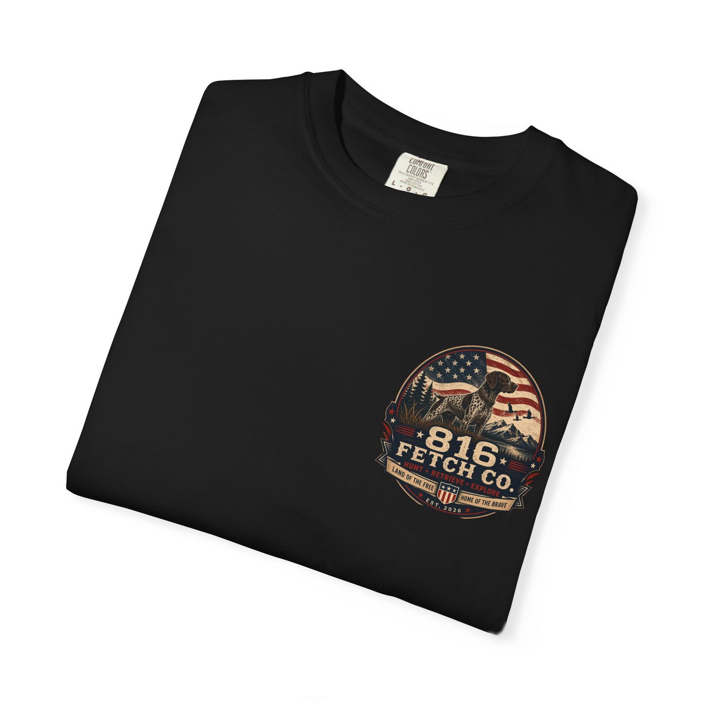 Patriotic GSP 816 Fetch Co. T-Shirt - Comfort Colors