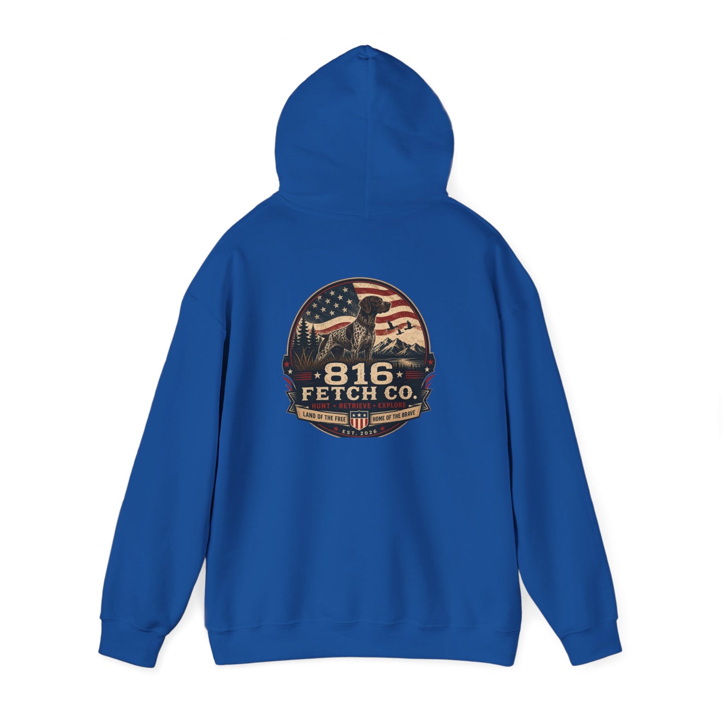 Patriotic GSP 816 Fetch Co. Hoodie - Comfort Colors