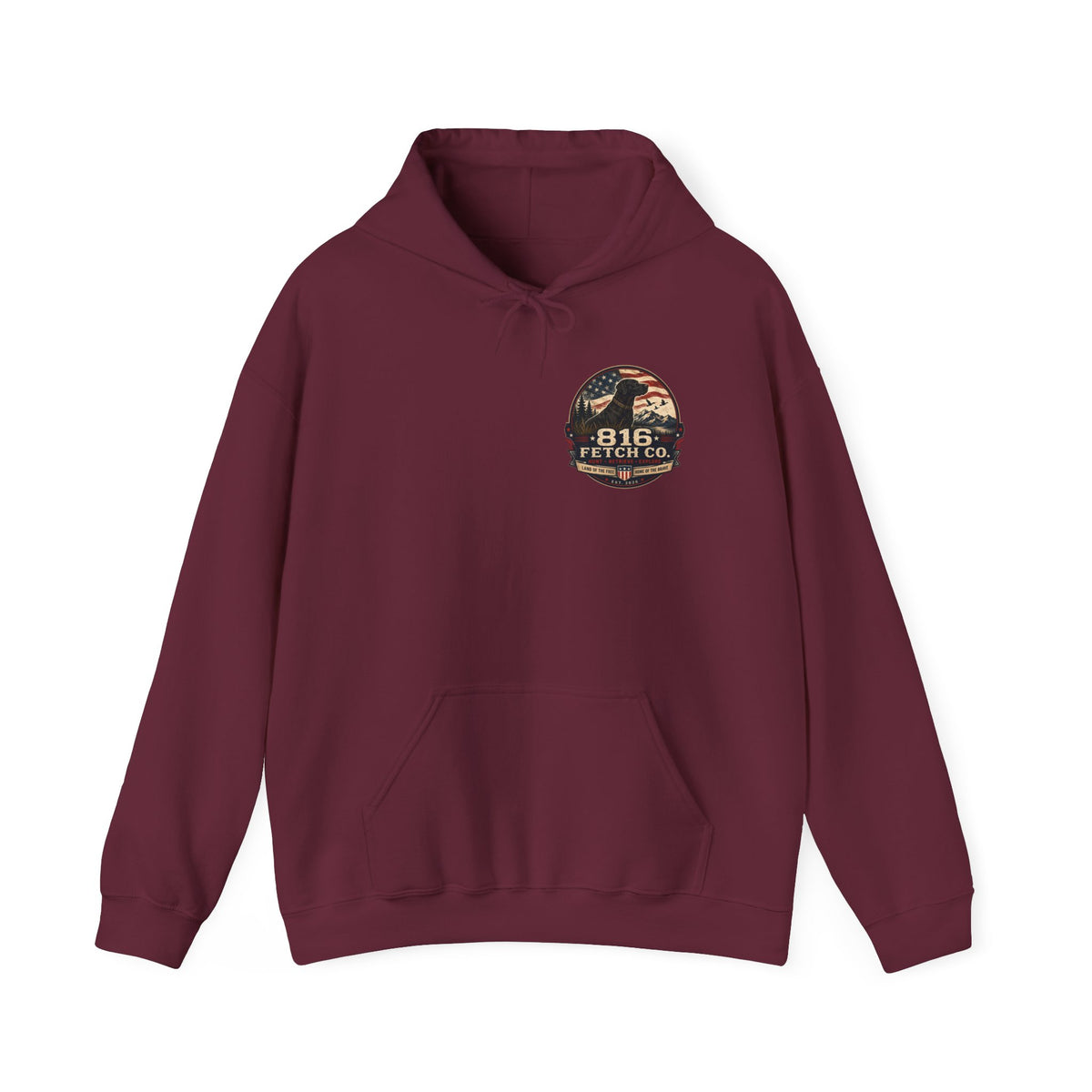 Patriotic Black Lab 816 Fetch Co. Sweatshirt- Comfort Colors