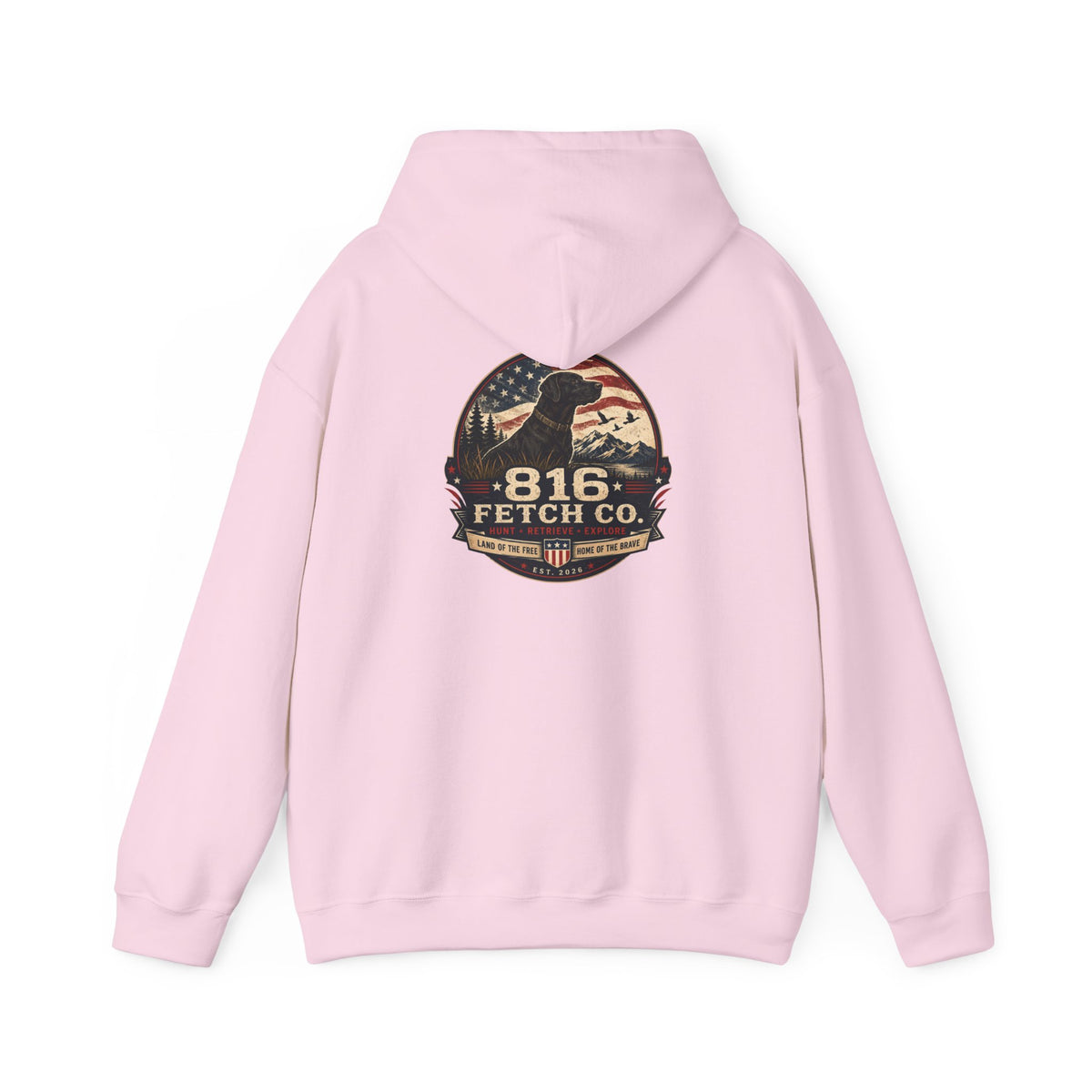 Patriotic Black Lab 816 Fetch Co. Sweatshirt- Comfort Colors