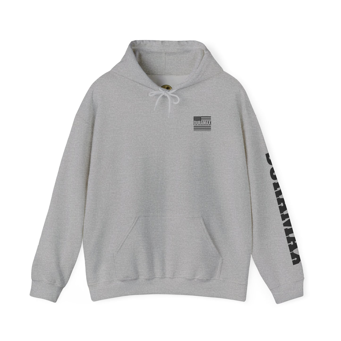 Duramax Flag Hoodie - Unisex Heavy Blend Sweatshirt, Perfect for Outdoor Activities, Casual Wear, Gifts for Truck Lovers, Patriotic [...]