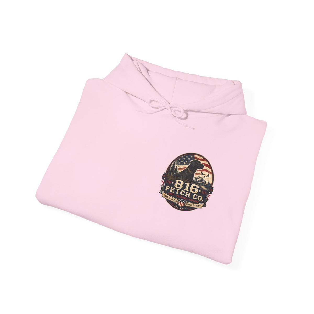 Patriotic Black Lab 816 Fetch Co. Sweatshirt- Comfort Colors
