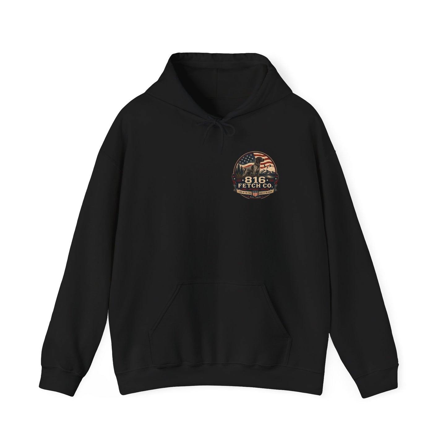 Patriotic GSP 816 Fetch Co. Hoodie - Comfort Colors